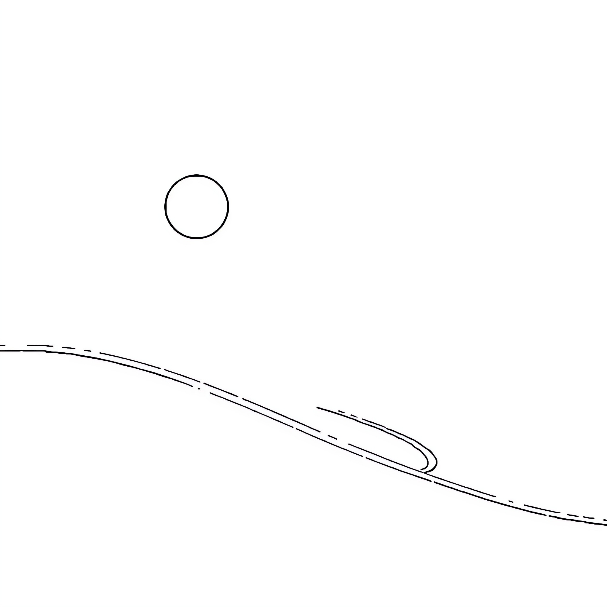 Shadow of a person overlooking a landscape Coloring Page (free black-and-white line drawing printable PDF for all, from beginners to advanced learners, including children, teens, adults, and seniors)