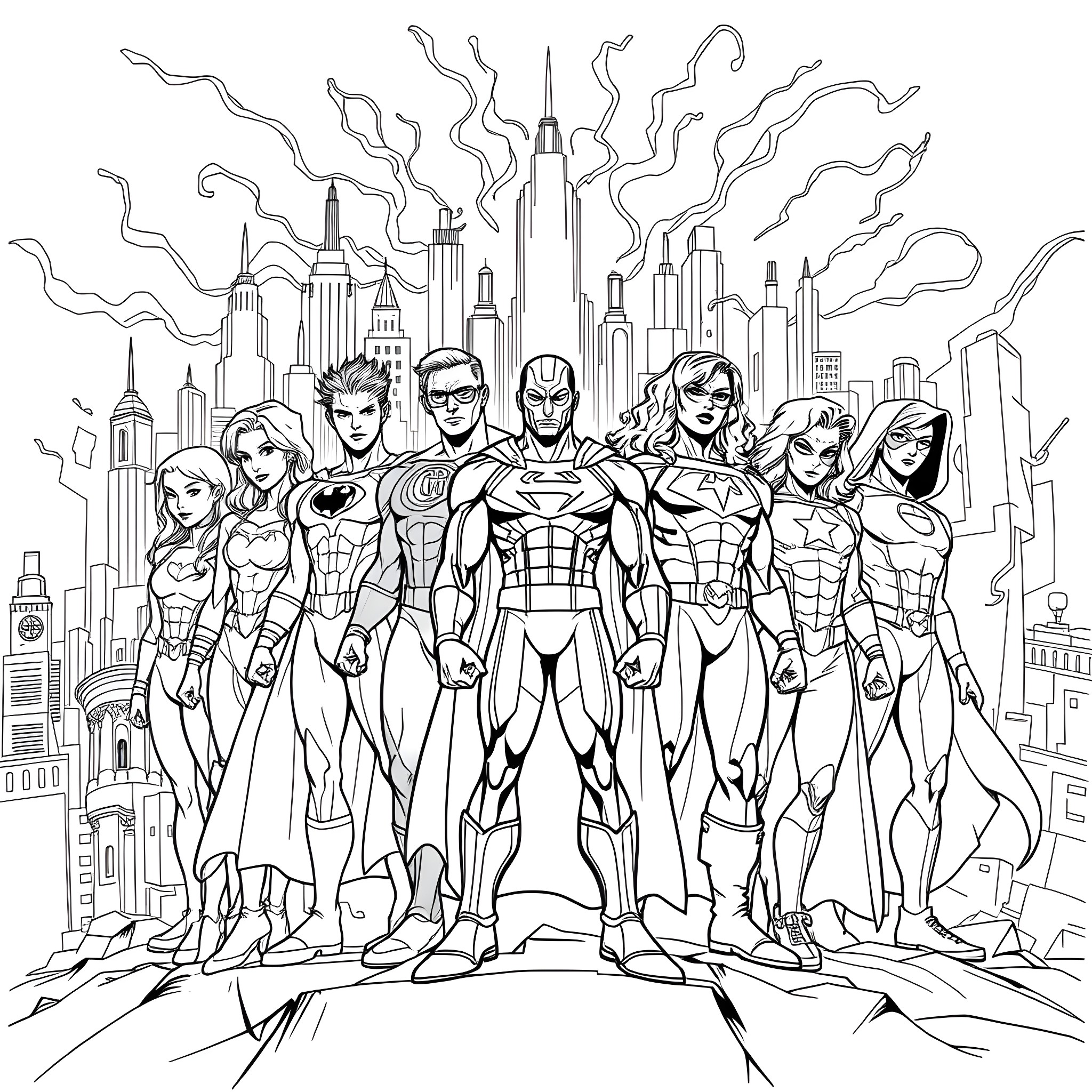 143 Best Avenger Coloring Pages (Free Printable PDFs)