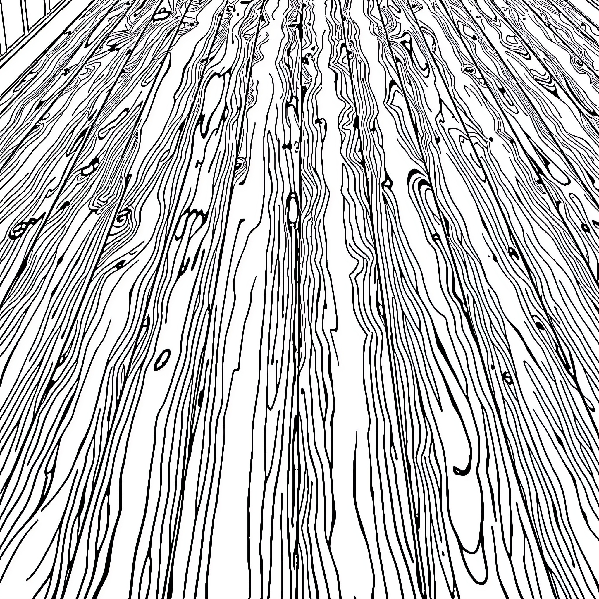 Wooden Floor Texture Abstract Pattern Coloring Page (free black-and-white line drawing printable PDF for all, from beginners to advanced learners, including children, teens, adults, and seniors)