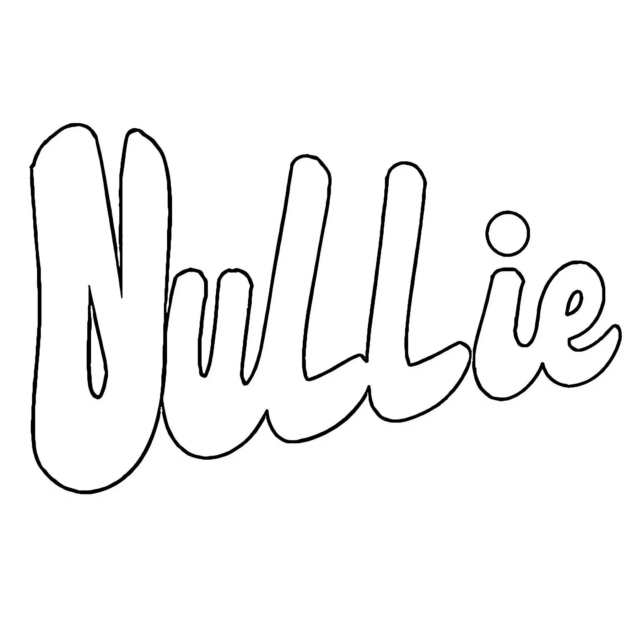 Name of handwritten text style Coloring Page (free black-and-white line drawing printable PDF for all, from beginners to advanced learners, including children, teens, adults, and seniors)