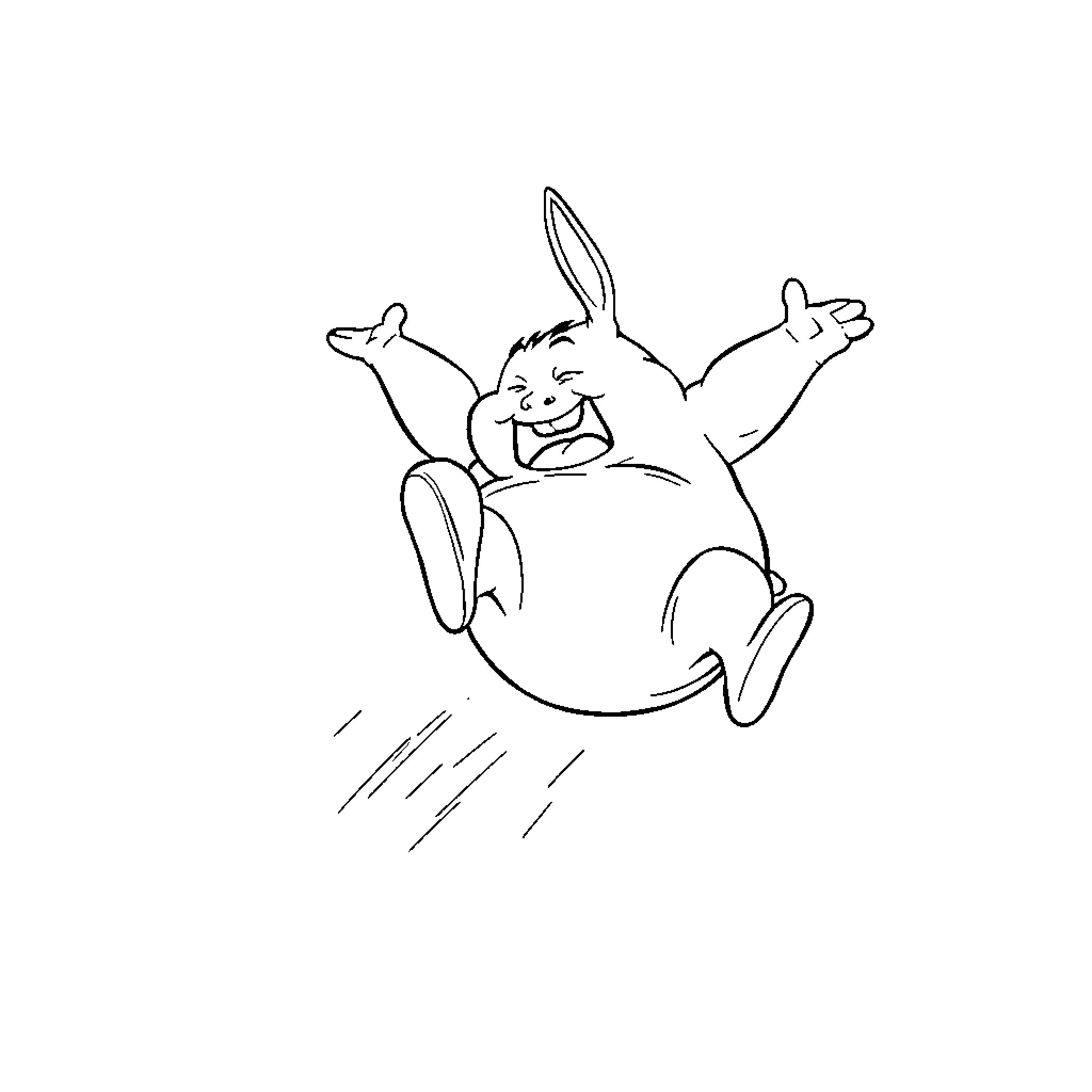 Guy joyfully jumping with excitement Coloring Page (free black-and-white line drawing printable PDF for all, from beginners to advanced learners, including children, teens, adults, and seniors)