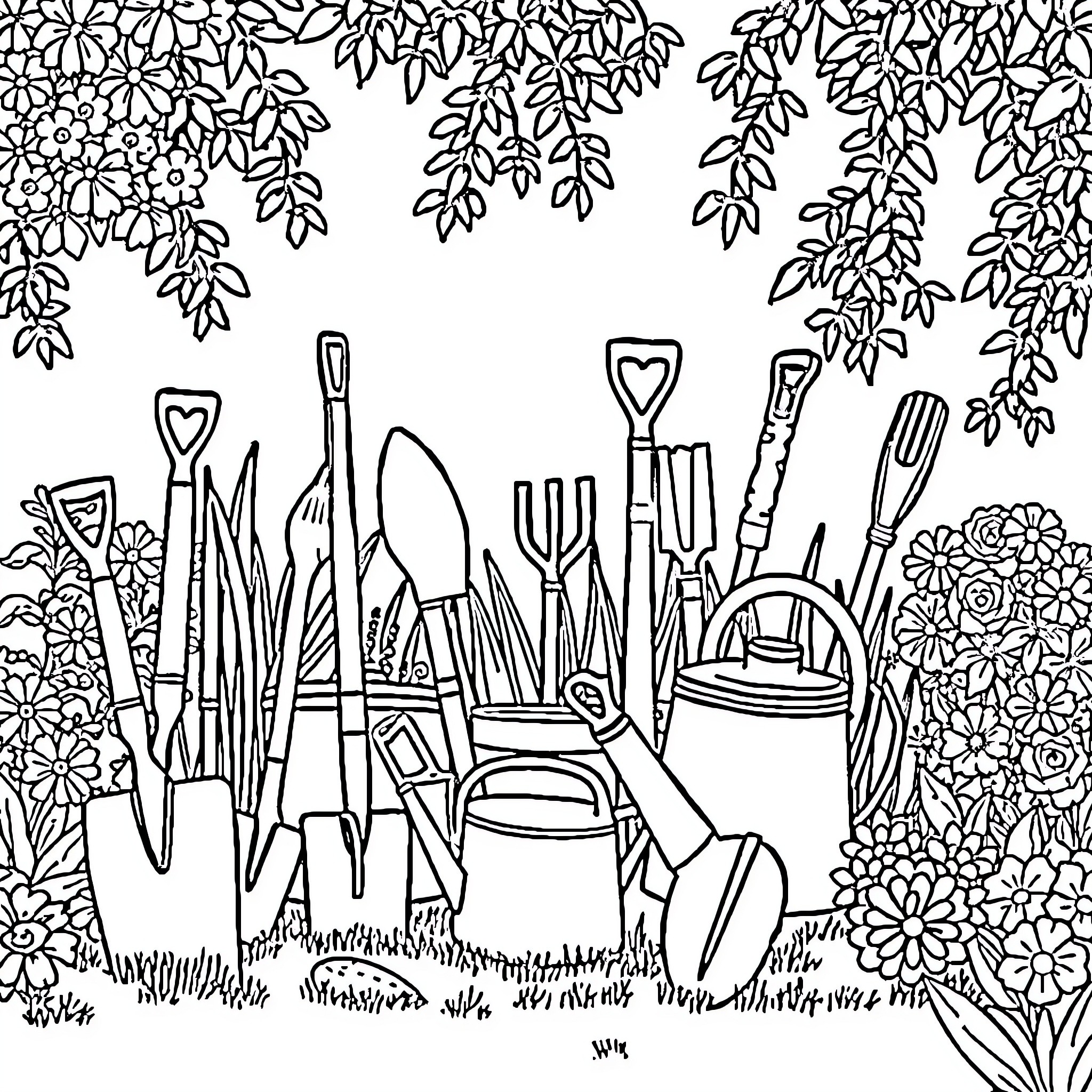 Best Gardening Tool Coloring Pages (Free Printable PDF)