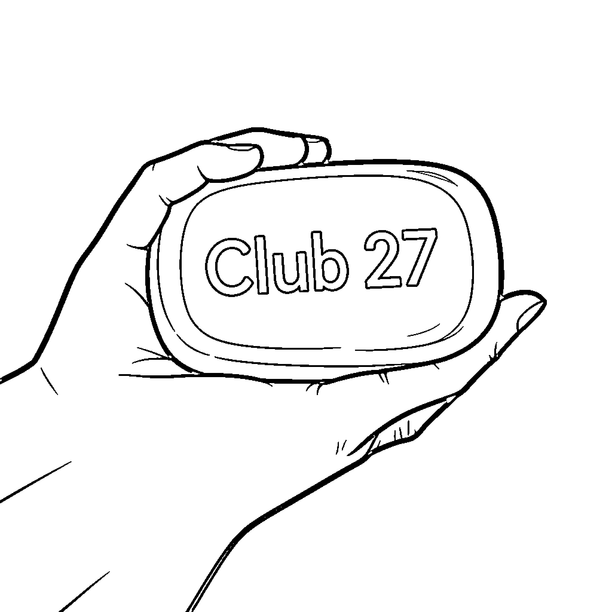 Soap held by a hand with text Coloring Page (free black-and-white line drawing printable PDF for all, from beginners to advanced learners, including children, teens, adults, and seniors)