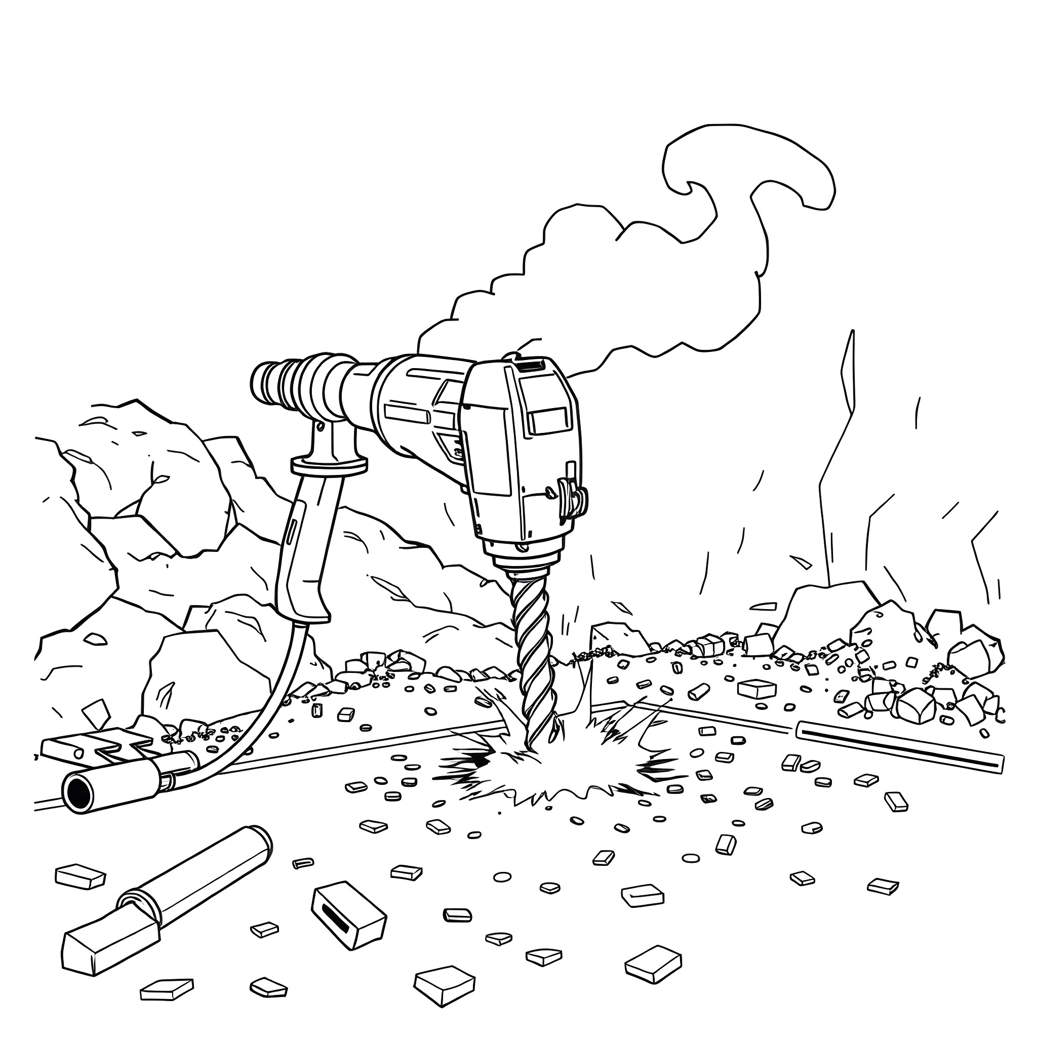 29 Best Jackhammer Coloring Pages (Free Printable PDFs)