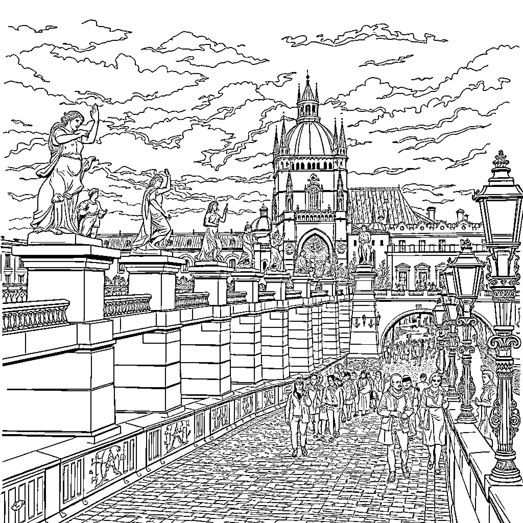 Best Bridge Coloring Pages (Free Printable PDF)