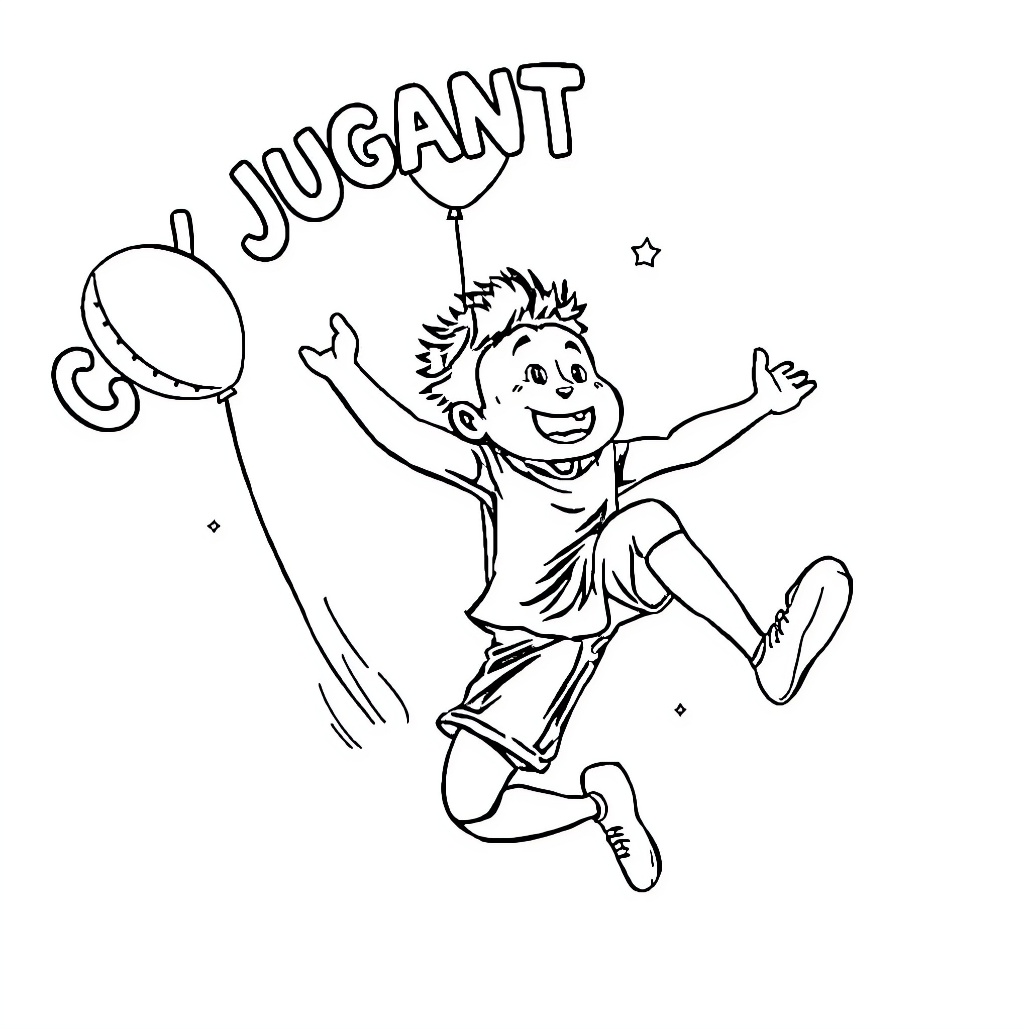 Cuy celebrating joyfully with a balloon Coloring Page (free black-and-white line drawing printable PDF for all, from beginners to advanced learners, including children, teens, adults, and seniors)