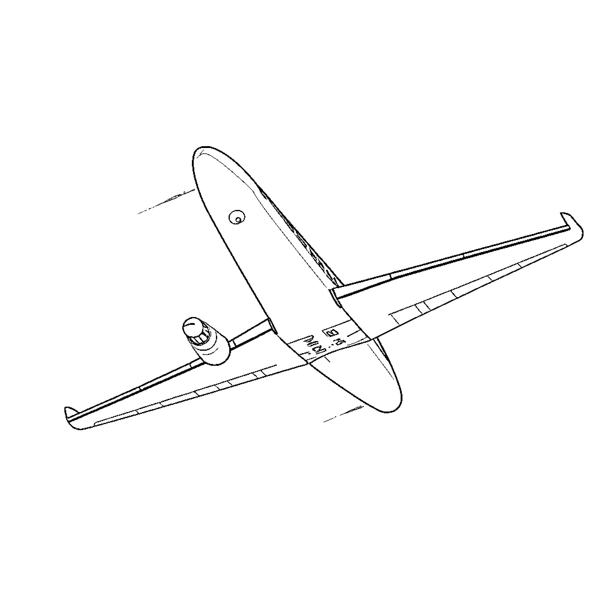 Plane taking off with passengers on board Coloring Page (free black-and-white line drawing printable PDF for all, from beginners to advanced learners, including children, teens, adults, and seniors)