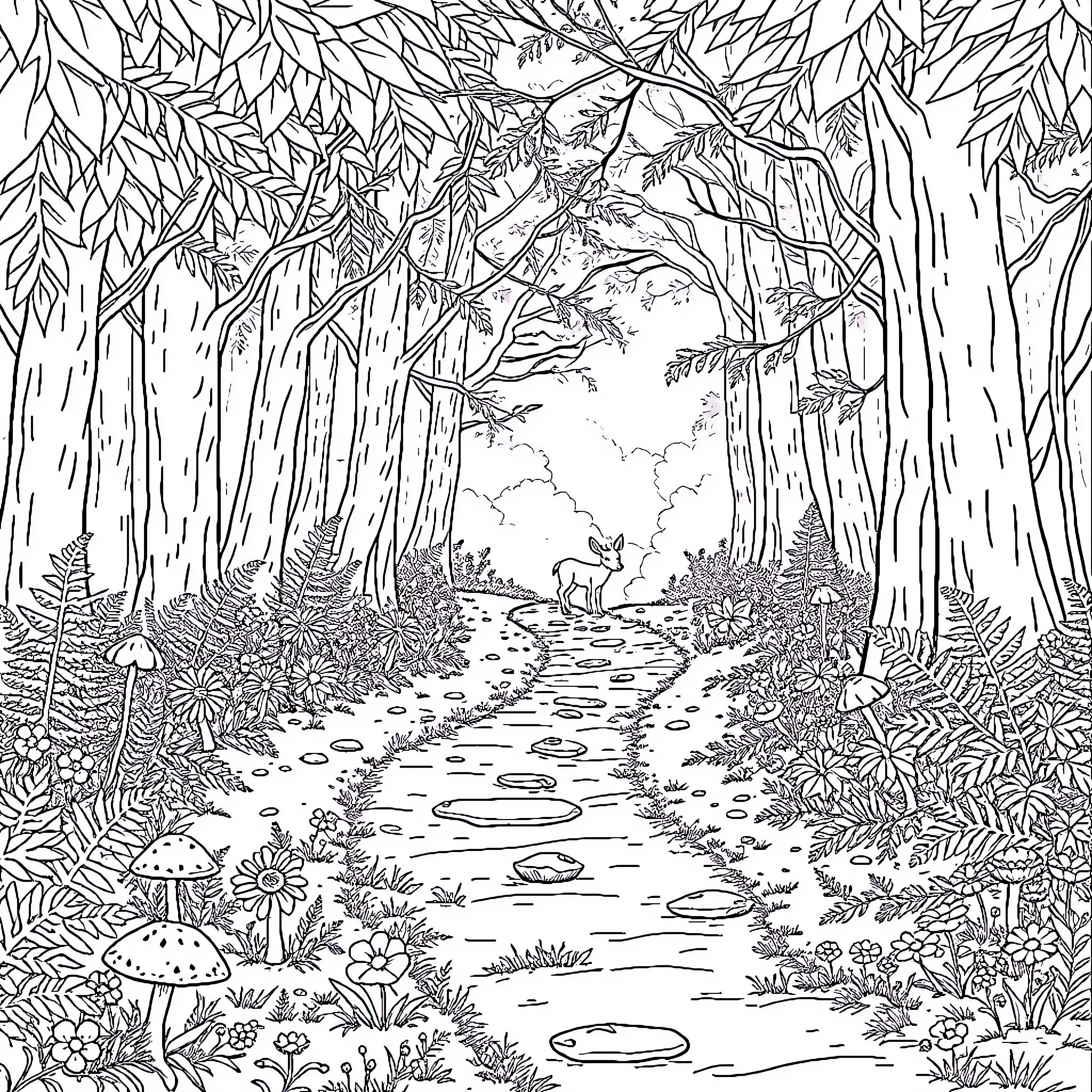 129 Best Forest Coloring Pages (Free Printable PDFs)