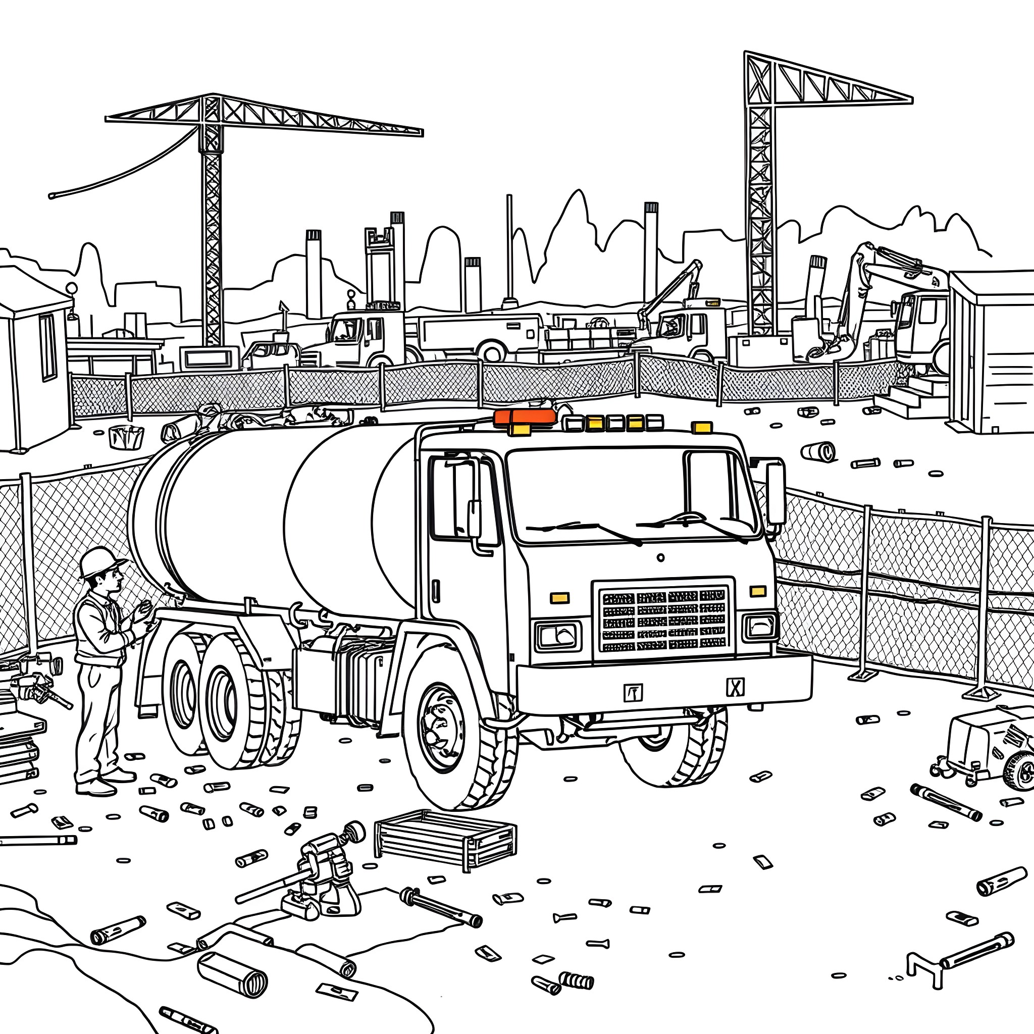 10 Best Water Truck Coloring Pages (Free Printable PDFs)