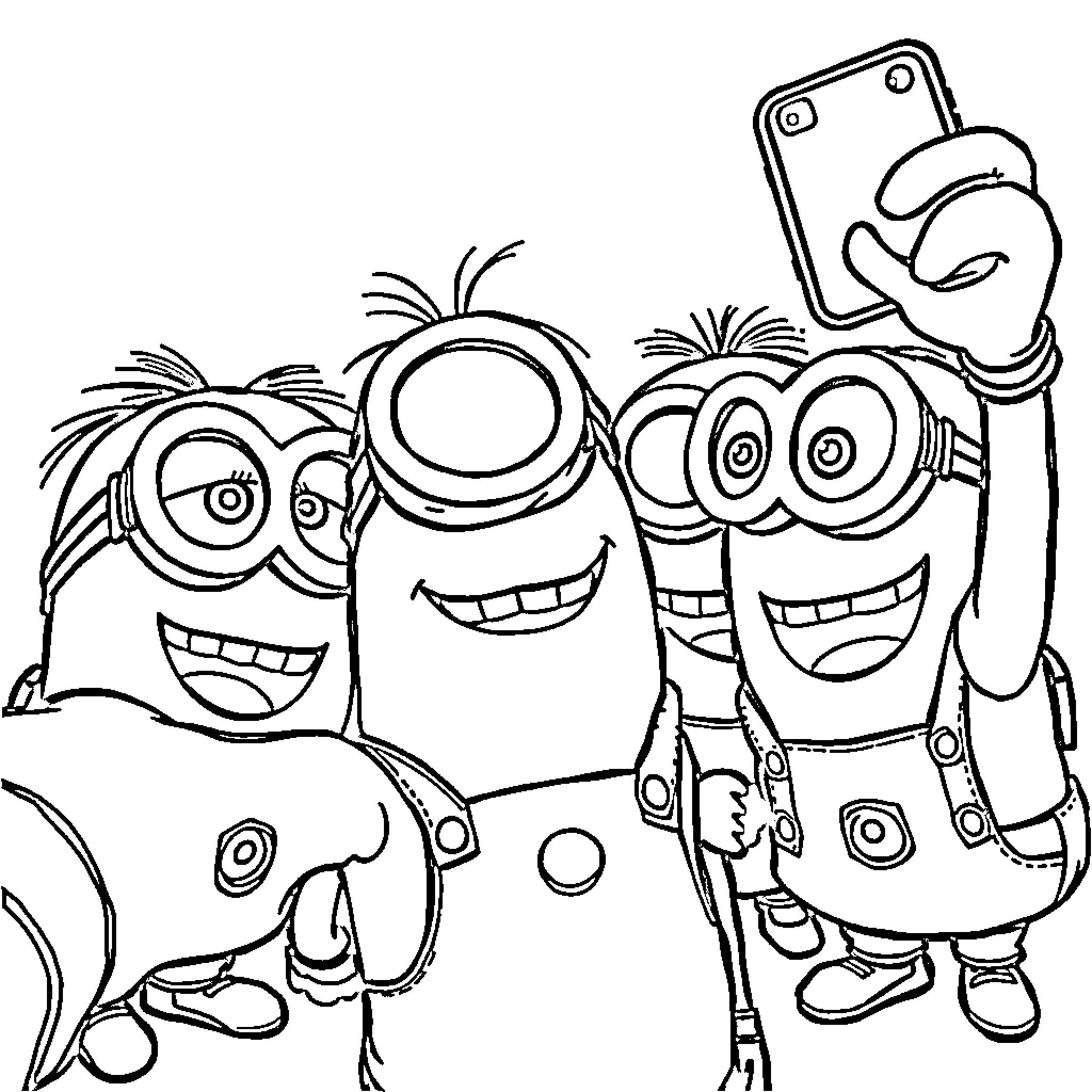 Bluey and friends in a silly adventure Coloring Page (free black-and-white line drawing printable PDF for all, from beginners to advanced learners, including children, teens, adults, and seniors)