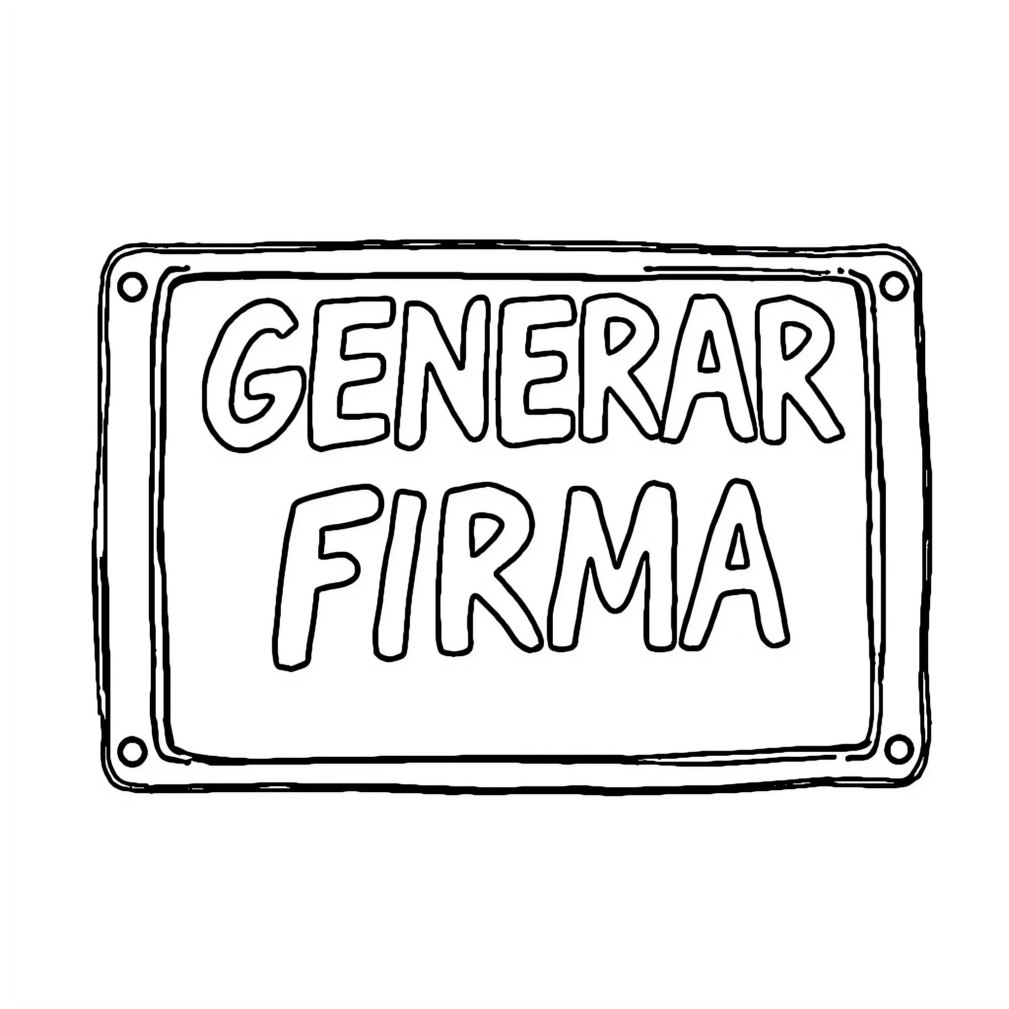 Signature Generating a Firm Coloring Page (free black-and-white line drawing printable PDF for all, from beginners to advanced learners, including children, teens, adults, and seniors)