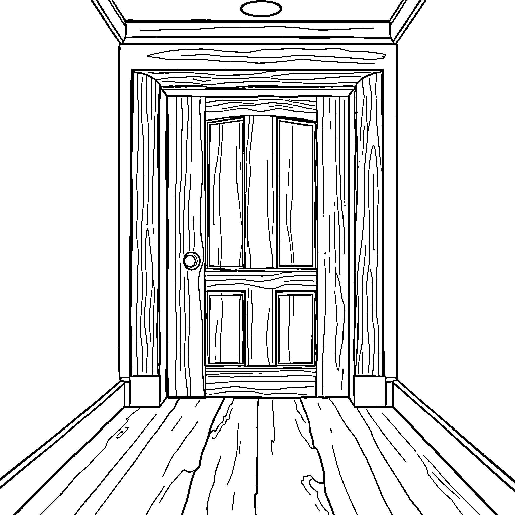 Best Door Coloring Pages (Free Printable PDF)