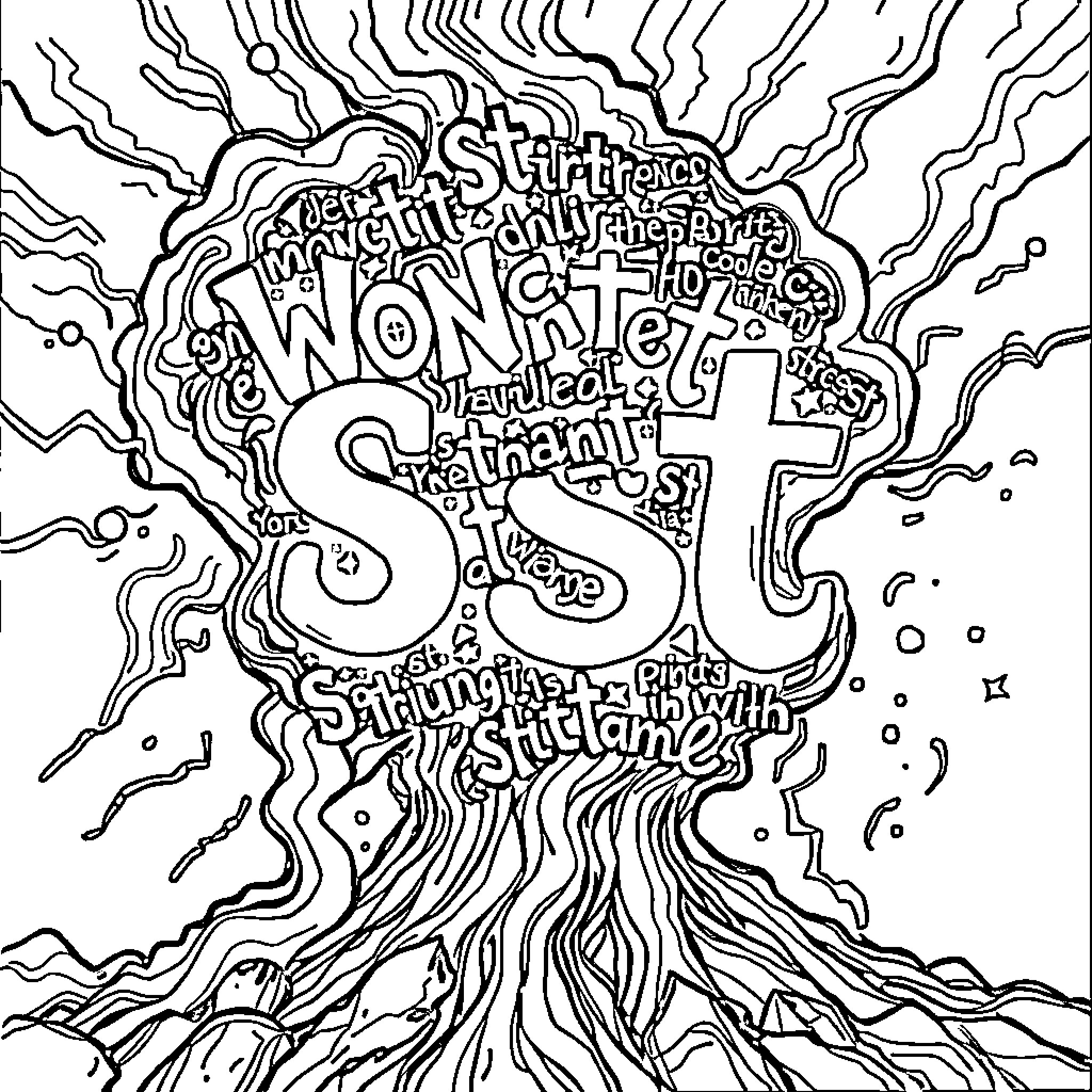 Best Word Coloring Pages (Free Printable PDF)