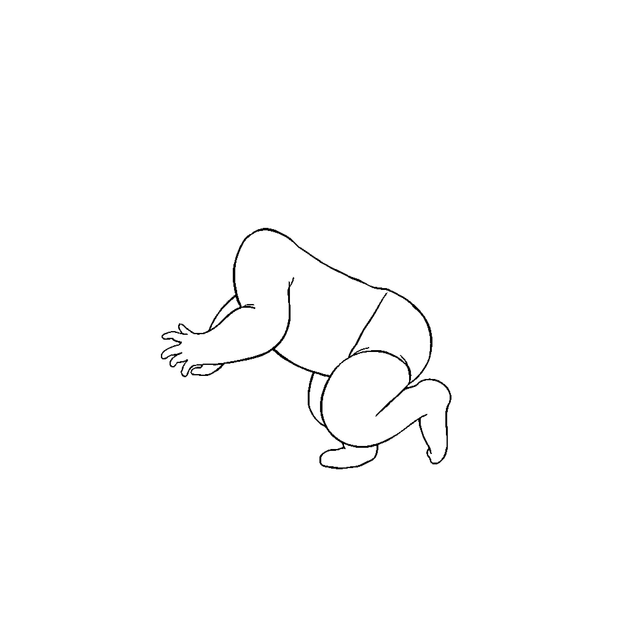 Baby reaching and crawling Coloring Page (free black-and-white line drawing printable PDF for all, from beginners to advanced learners, including children, teens, adults, and seniors)