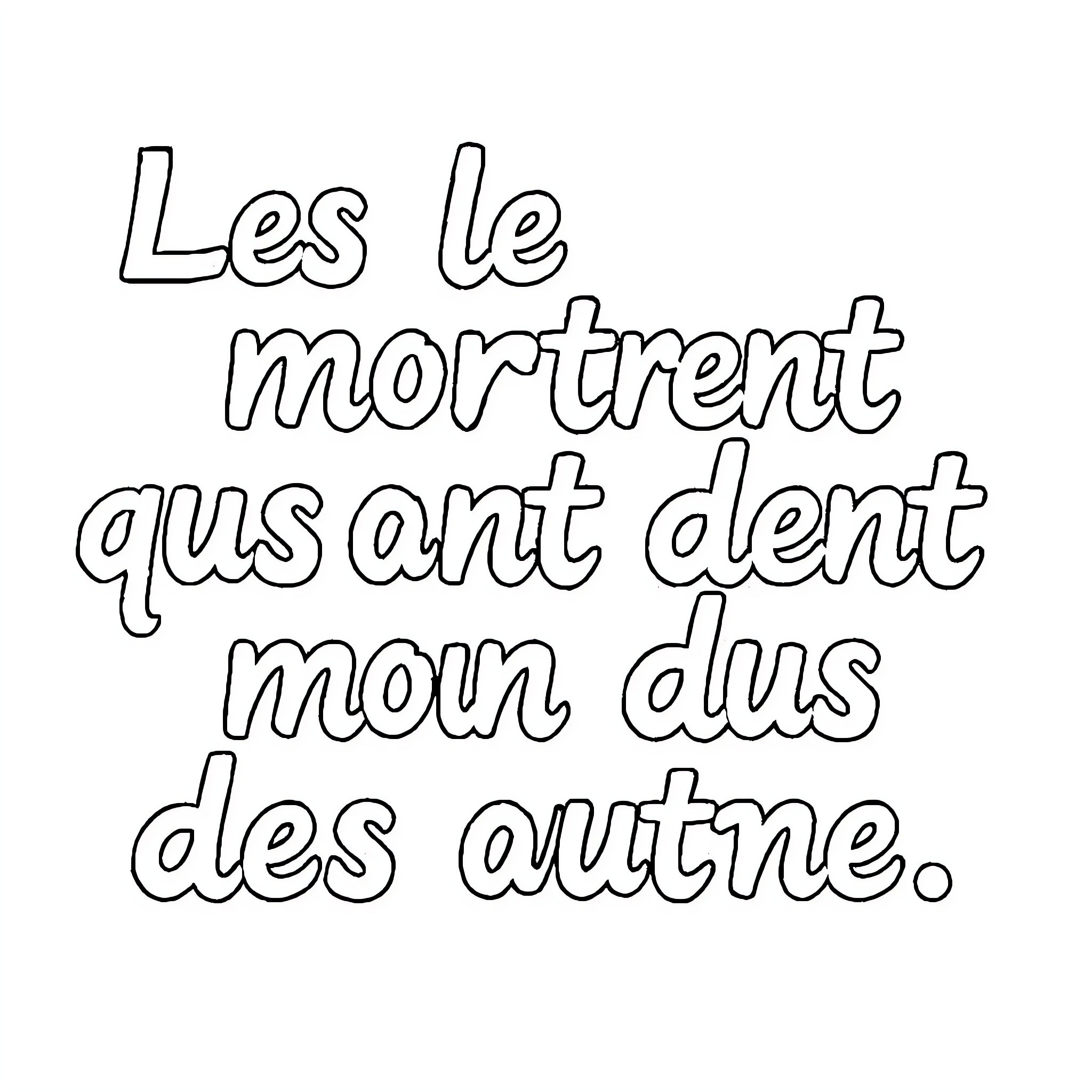 Verbs of Contrasting Expressions Coloring Page (free black-and-white line drawing printable PDF for all, from beginners to advanced learners, including children, teens, adults, and seniors)