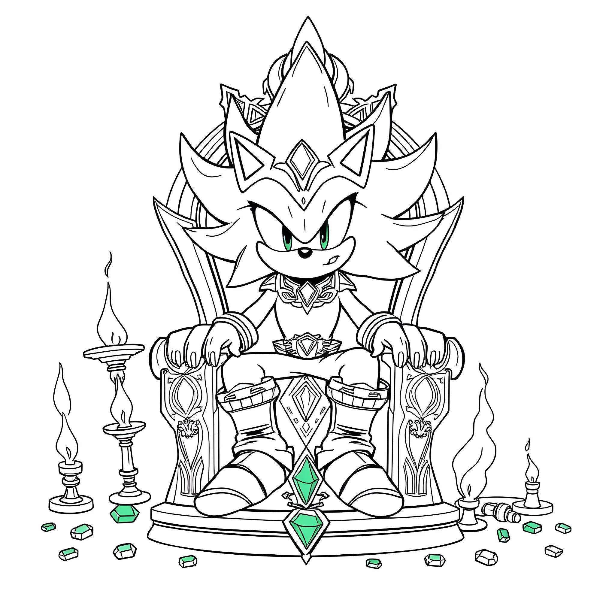 Scourge of the Dark Throne Coloring Page (free black-and-white line drawing printable PDF for all, from beginners to advanced learners, including children, teens, adults, and seniors)