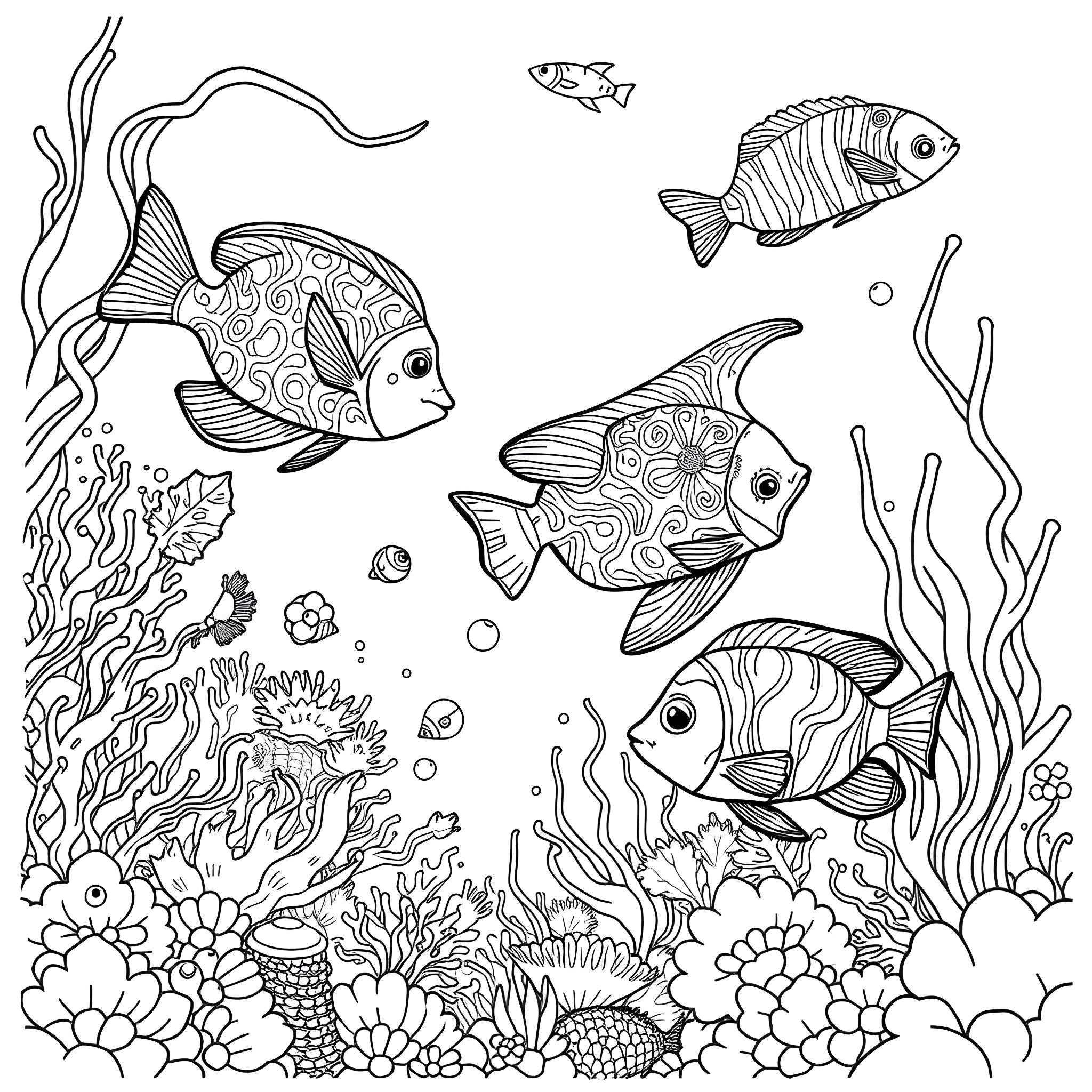 Best Tropical Fish Coloring Pages Free Printable PDF Best Tropical Fish Coloring Pages Free Printable PDF