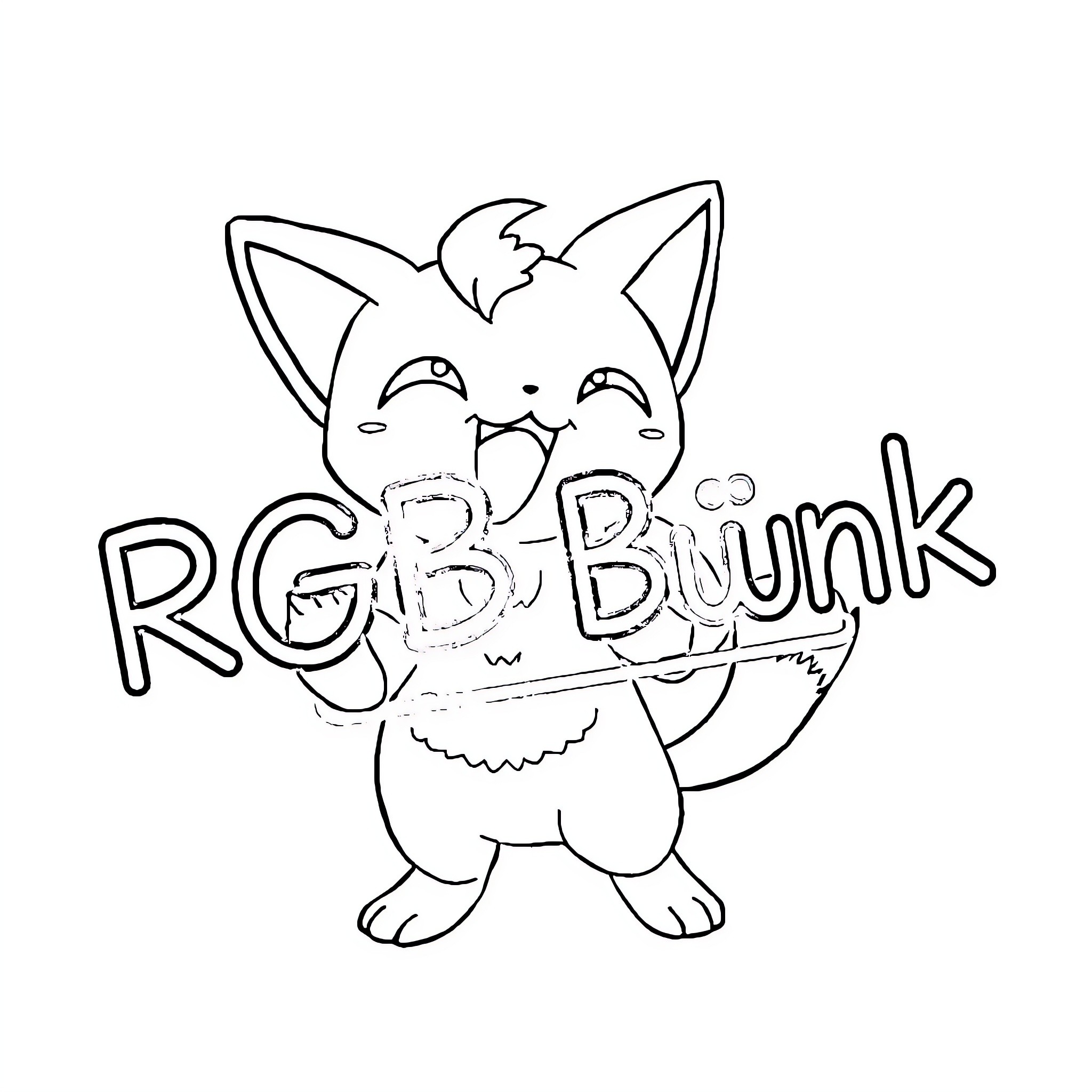 Meowth expressing mischievous delight Coloring Page (free black-and-white line drawing printable PDF for all, from beginners to advanced learners, including children, teens, adults, and seniors)