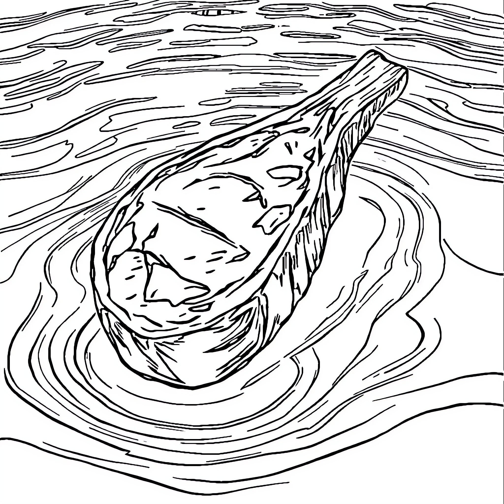 Steak sizzling in a hot pan Coloring Page (free black-and-white line drawing printable PDF for all, from beginners to advanced learners, including children, teens, adults, and seniors)