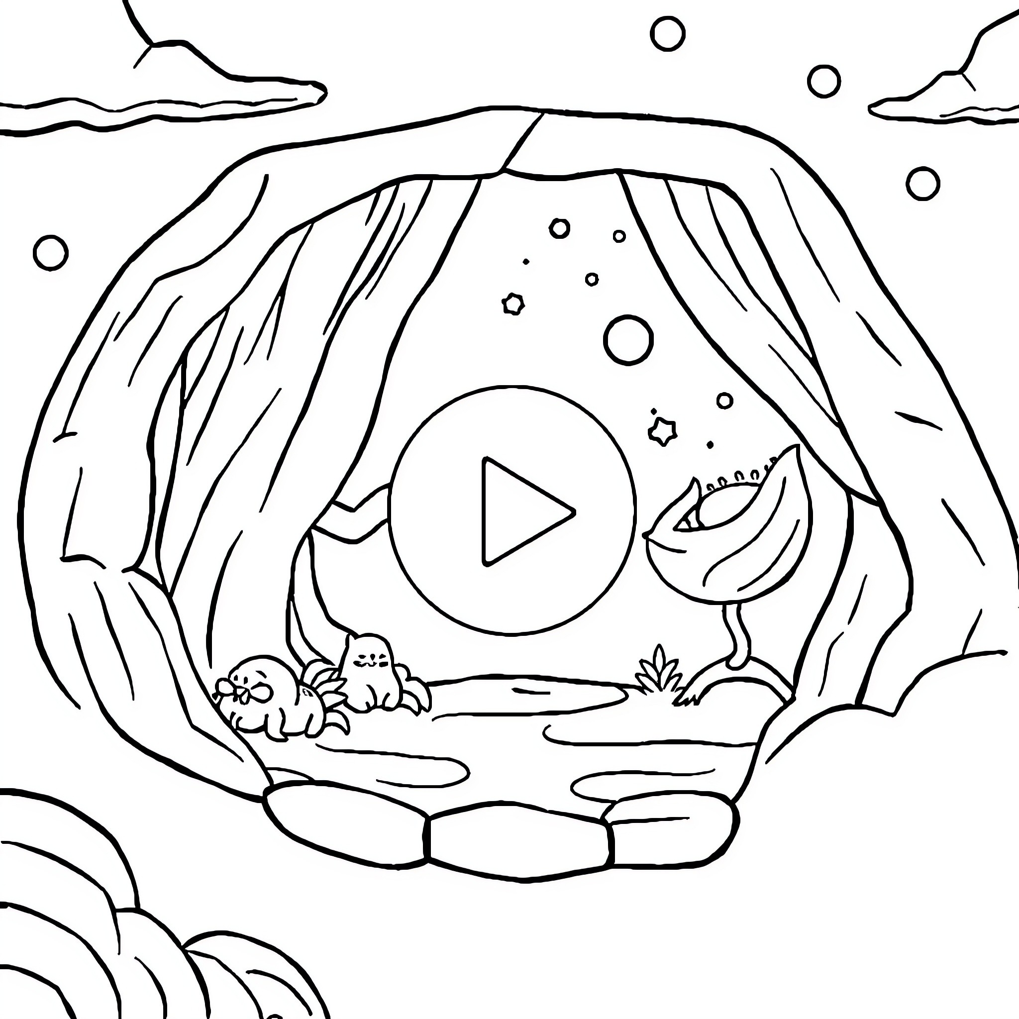 Knowledge of natural wonders and exploration Coloring Page (free black-and-white line drawing printable PDF for all, from beginners to advanced learners, including children, teens, adults, and seniors)