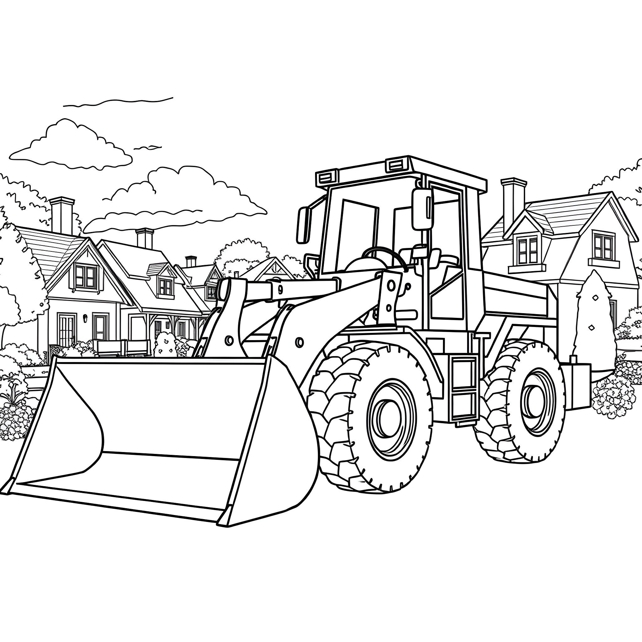 3 Best Front Loader Coloring Pages - E812dad9e47f8d7f