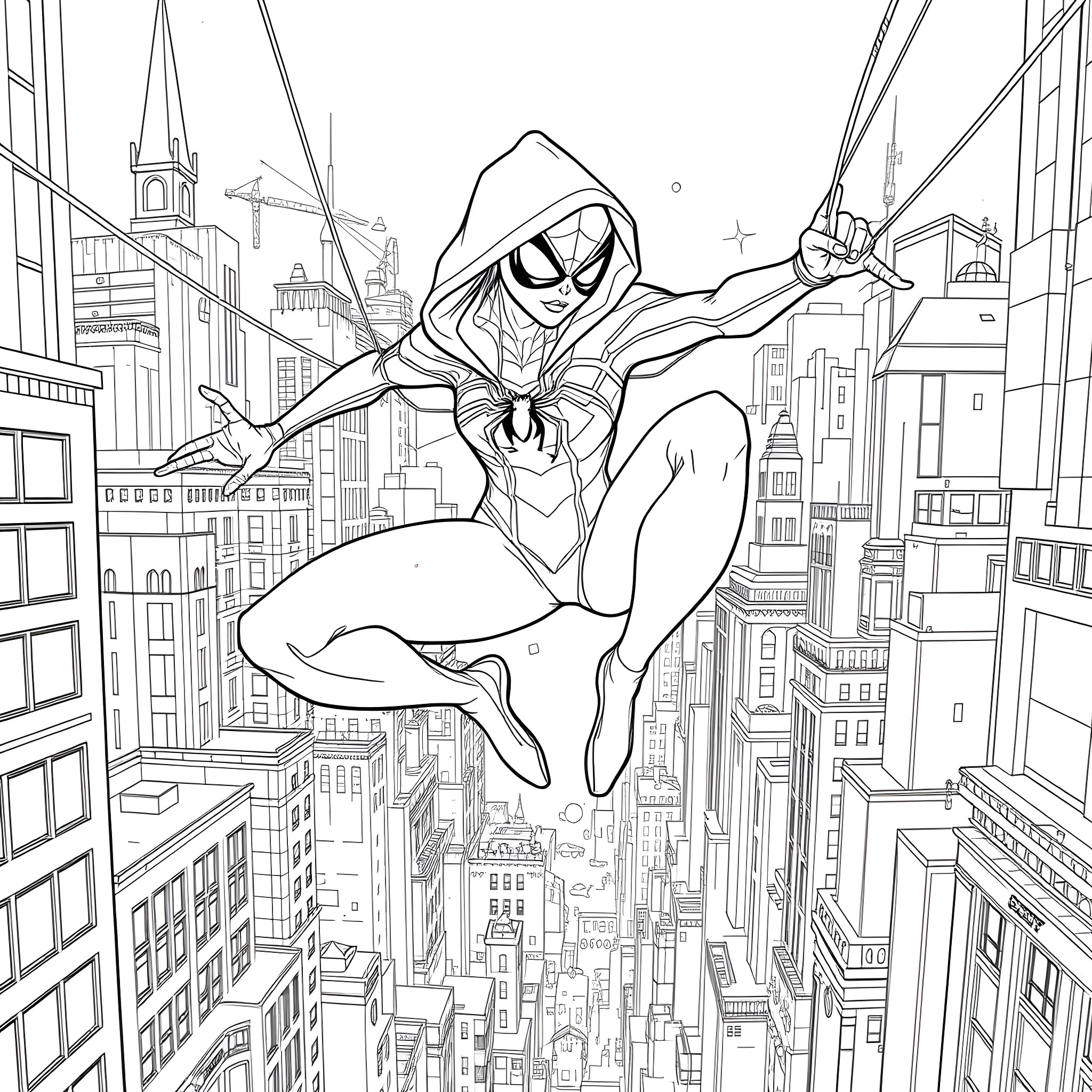 15 Best Spider Girl Coloring Pages (Free Printable PDFs)