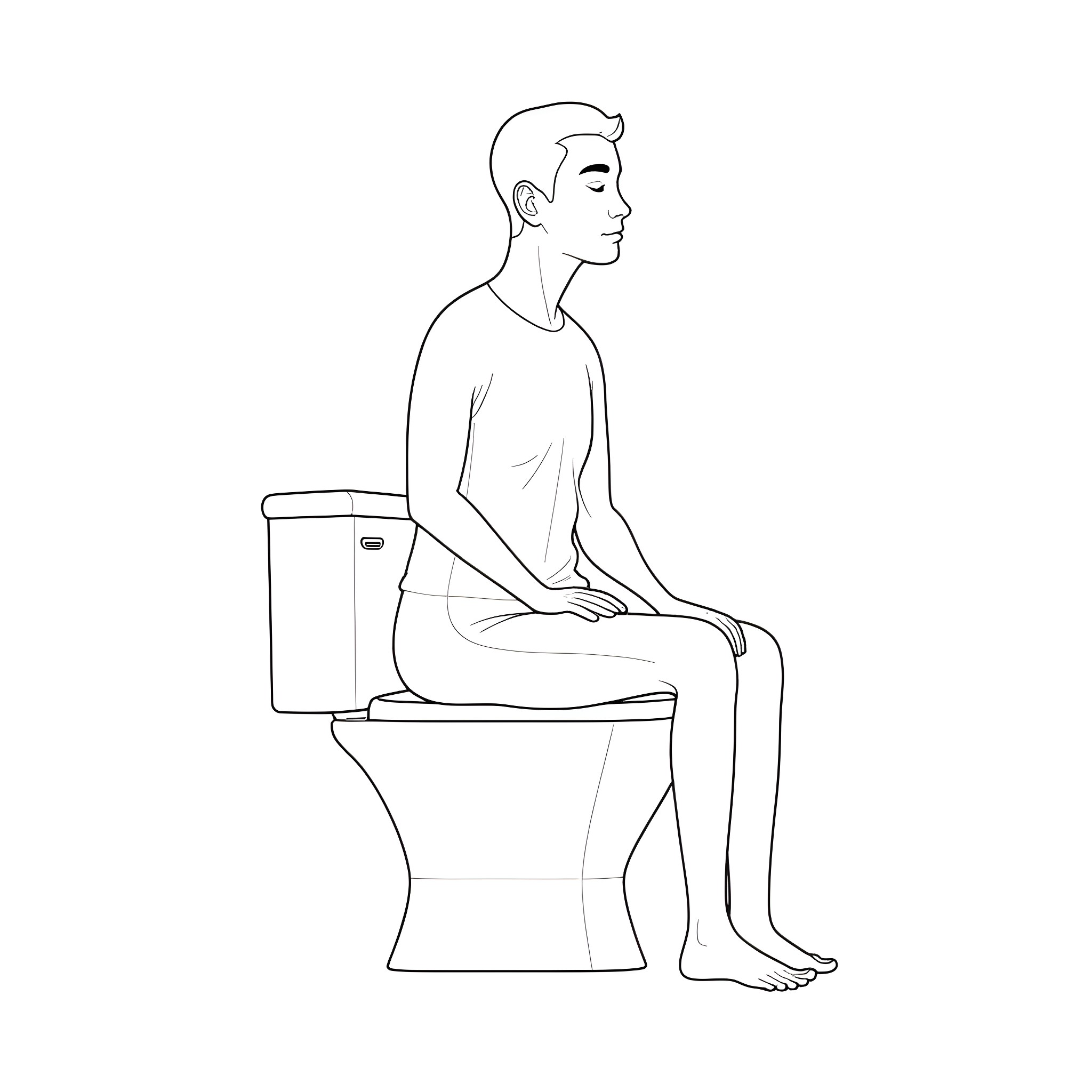 Alexander Siamatas sitting in contemplation Coloring Page (free black-and-white line drawing printable PDF for all, from beginners to advanced learners, including children, teens, adults, and seniors)