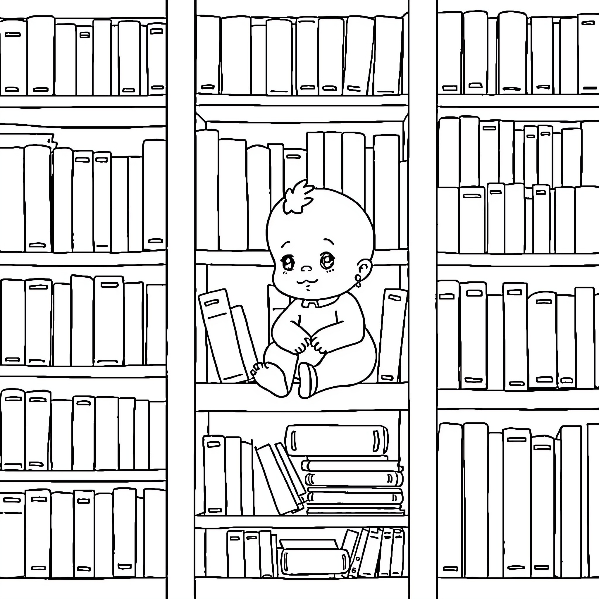 Huitre enjoying a cozy reading nook Coloring Page (free black-and-white line drawing printable PDF for all, from beginners to advanced learners, including children, teens, adults, and seniors)