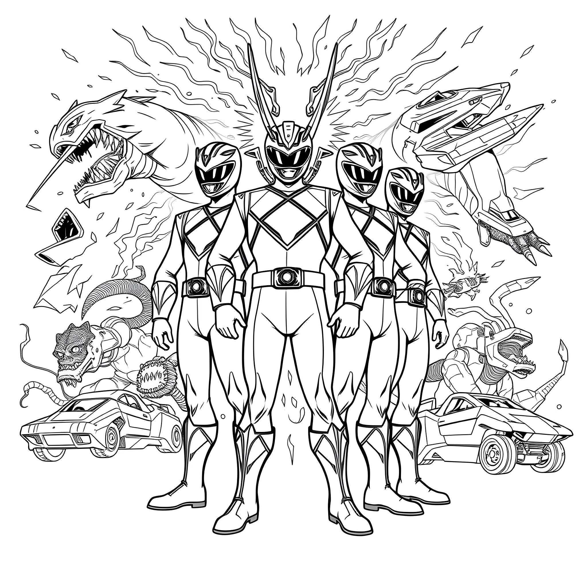 154 Best Power Ranger Coloring Pages (Free Printable PDFs)
