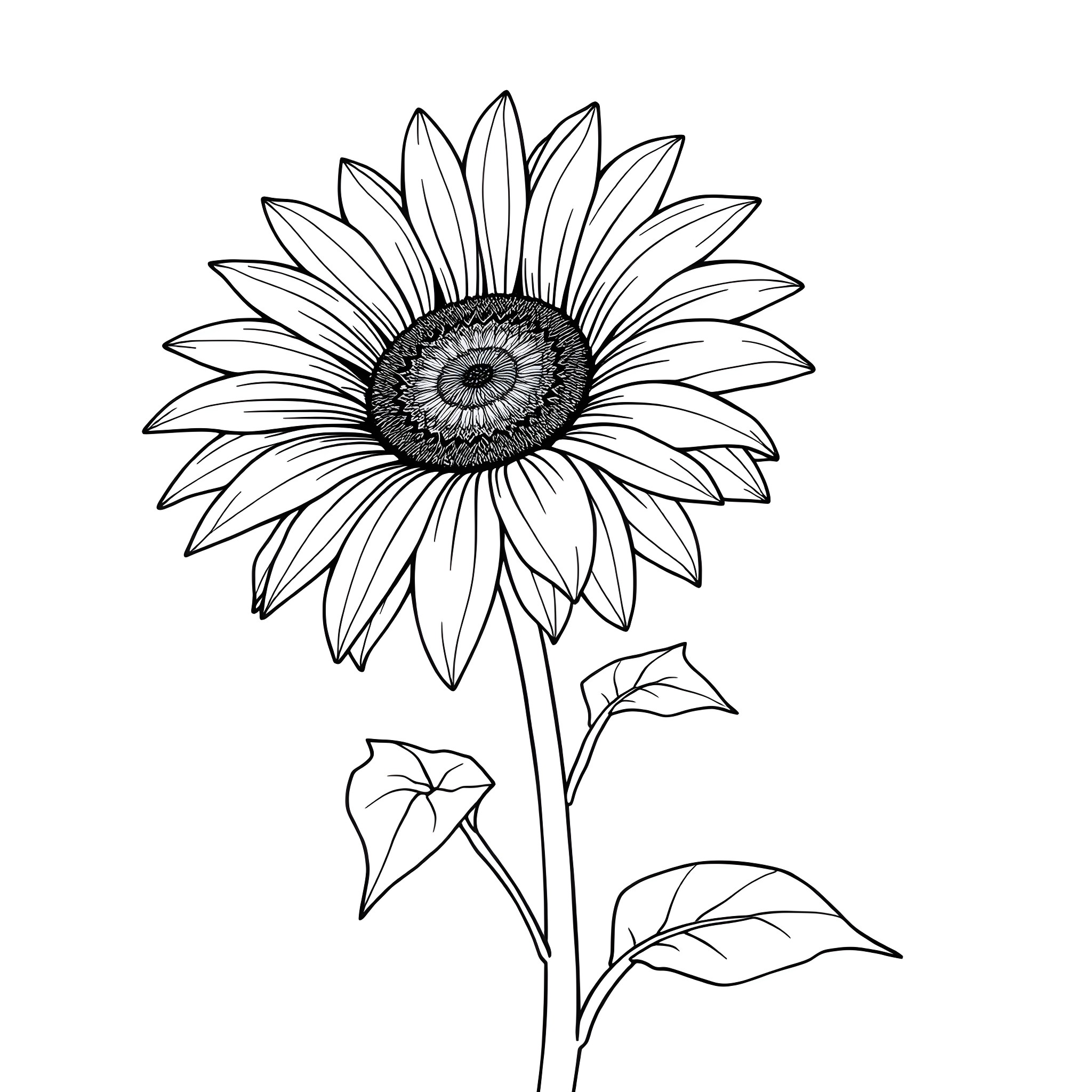 Sunpatients enjoying natural beauty Coloring Page (free black-and-white line drawing printable PDF for all, from beginners to advanced learners, including children, teens, adults, and seniors)