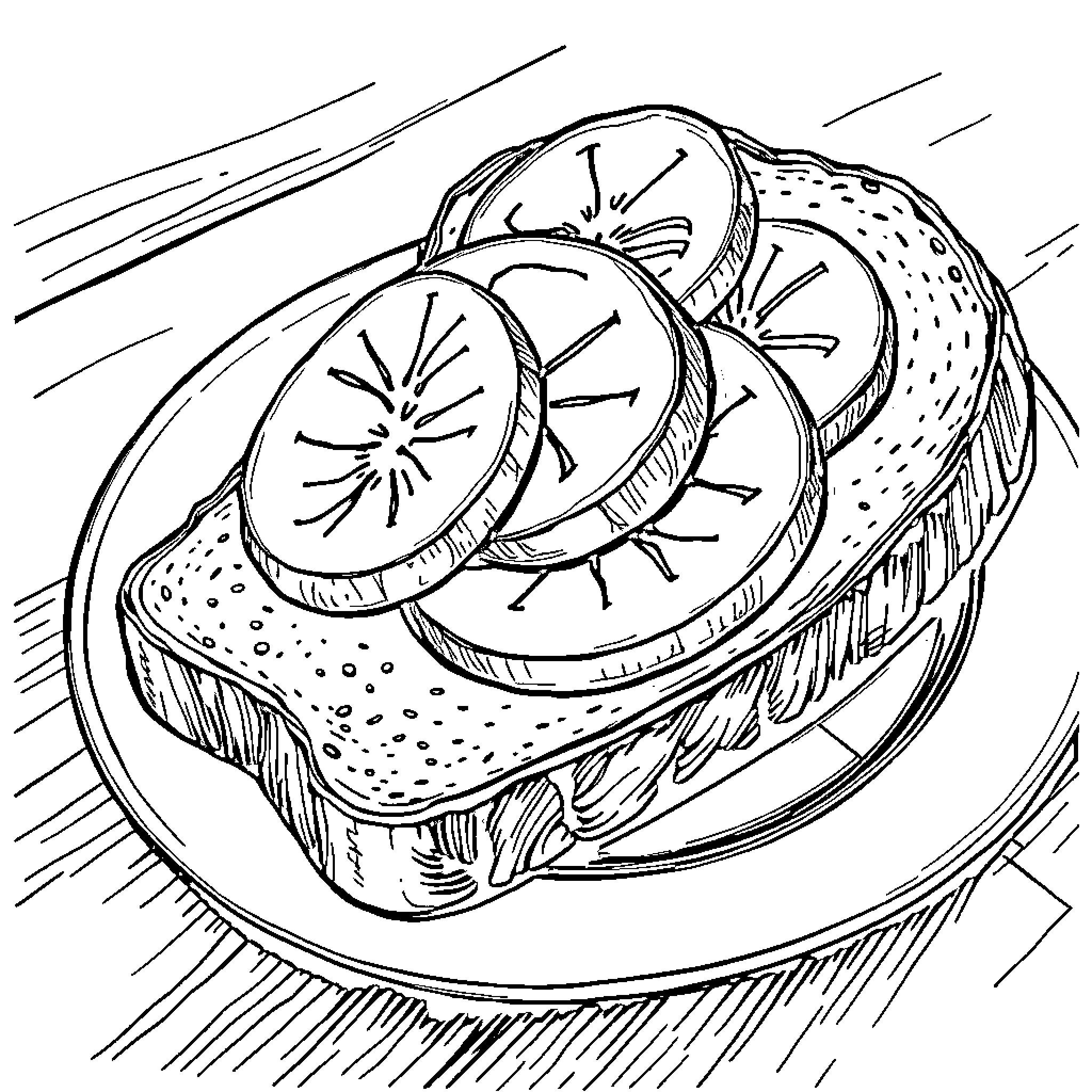 Ross Kemp explores an intriguing dish Coloring Page (free black-and-white line drawing printable PDF for all, from beginners to advanced learners, including children, teens, adults, and seniors)