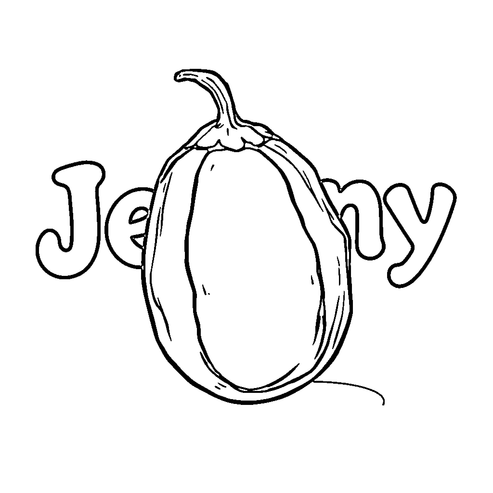 Raisin Eggplant Bearing Jelly Coloring Page (free black-and-white line drawing printable PDF for all, from beginners to advanced learners, including children, teens, adults, and seniors)