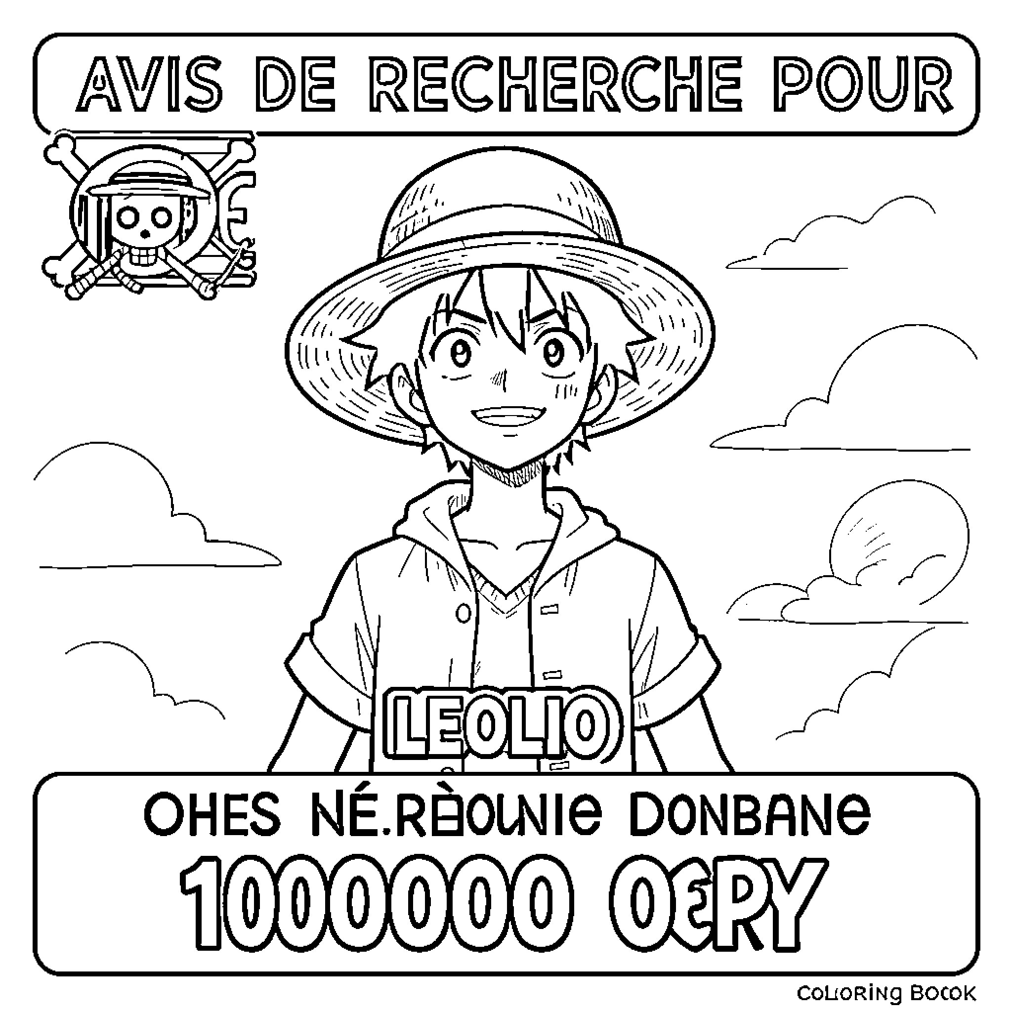 Leolio's Search for Adventure Coloring Page (free black-and-white line drawing printable PDF for all, from beginners to advanced learners, including children, teens, adults, and seniors)