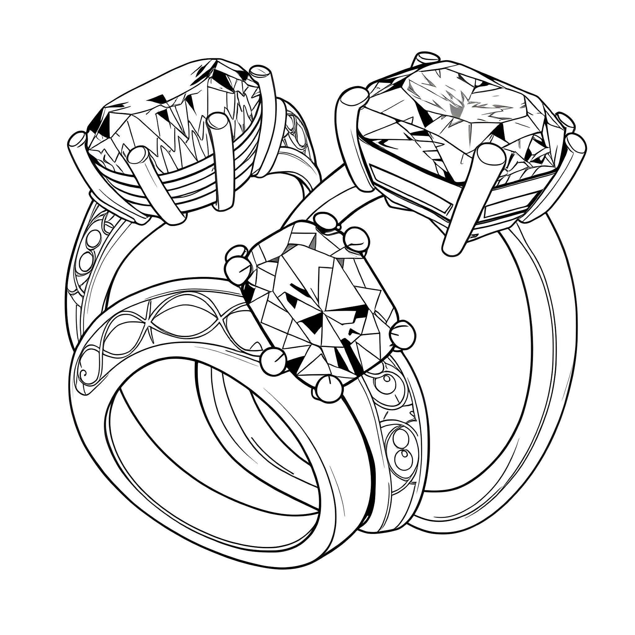 3 Best Gemstone Ring Coloring Pages (Free Printable PDFs)