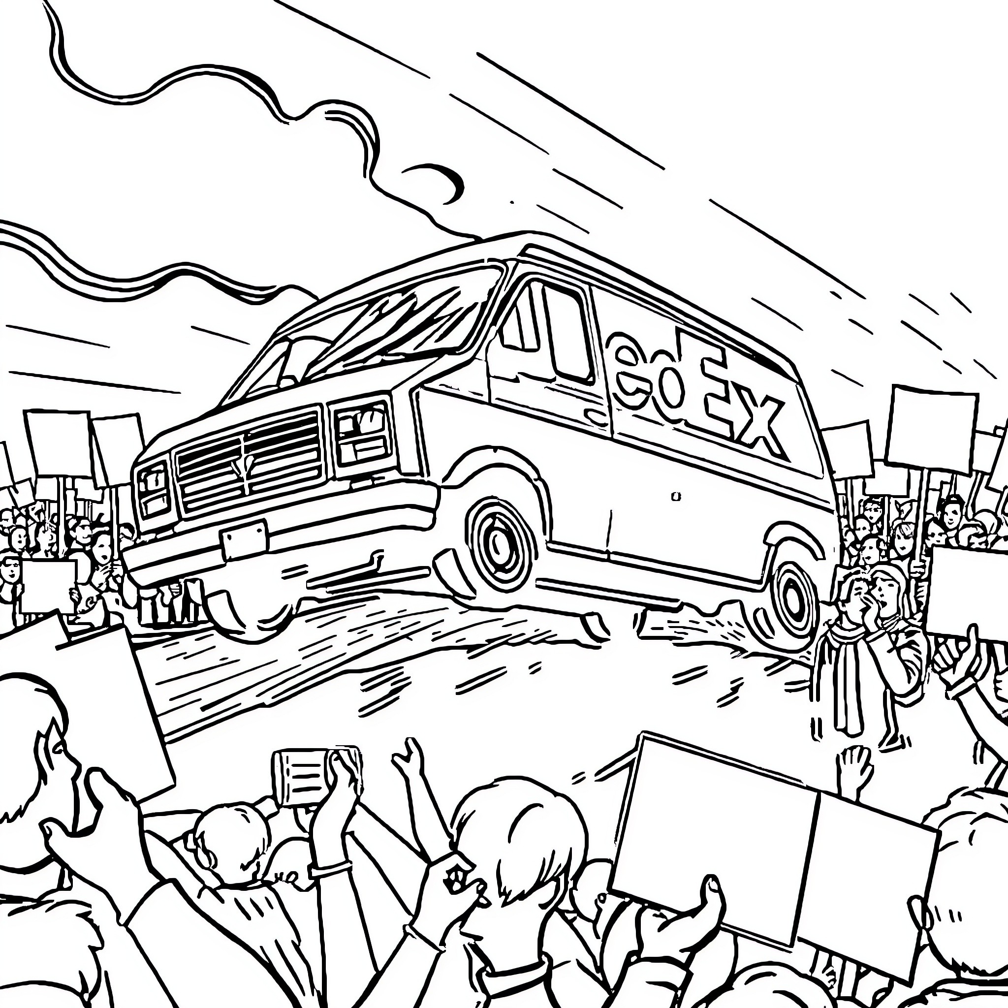 Best Van Coloring Pages (Free Printable PDF)
