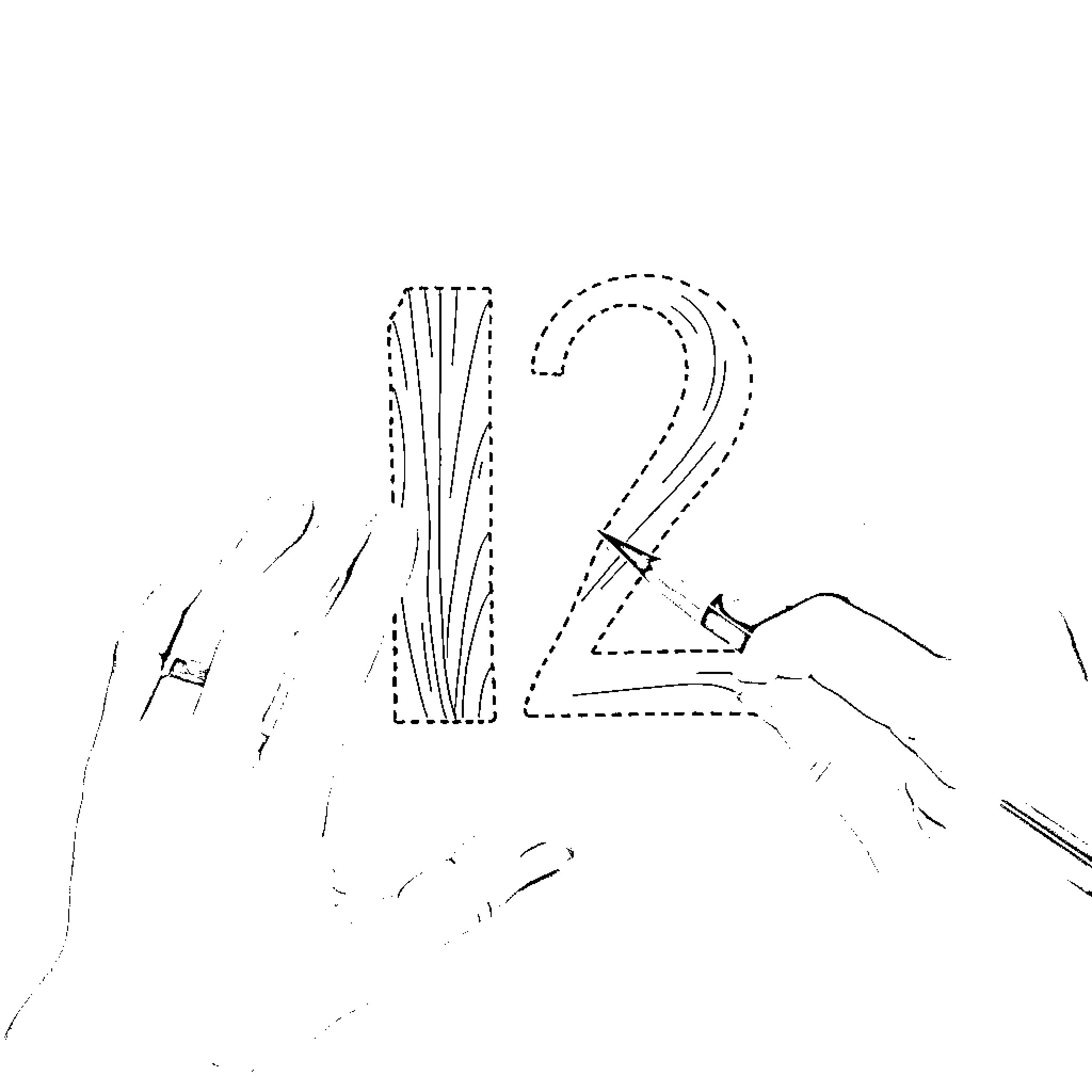 Number Shapes with Dotted Lines Coloring Page (free black-and-white line drawing printable PDF for all, from beginners to advanced learners, including children, teens, adults, and seniors)