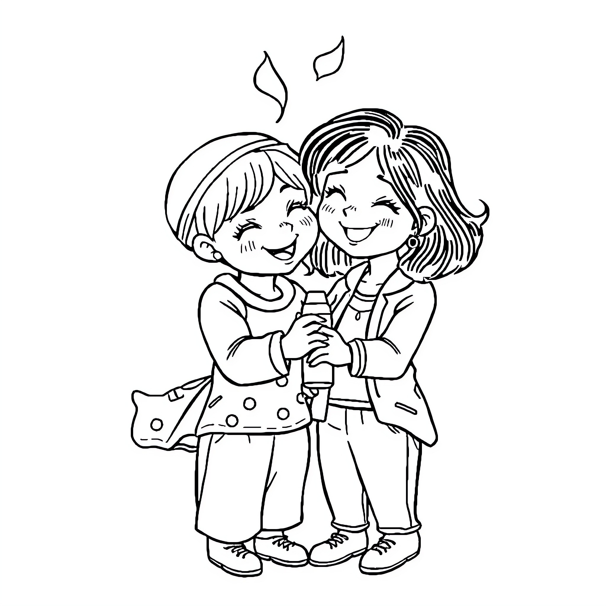 Best Best Friends Coloring Pages - Ec71d537a0edcab8