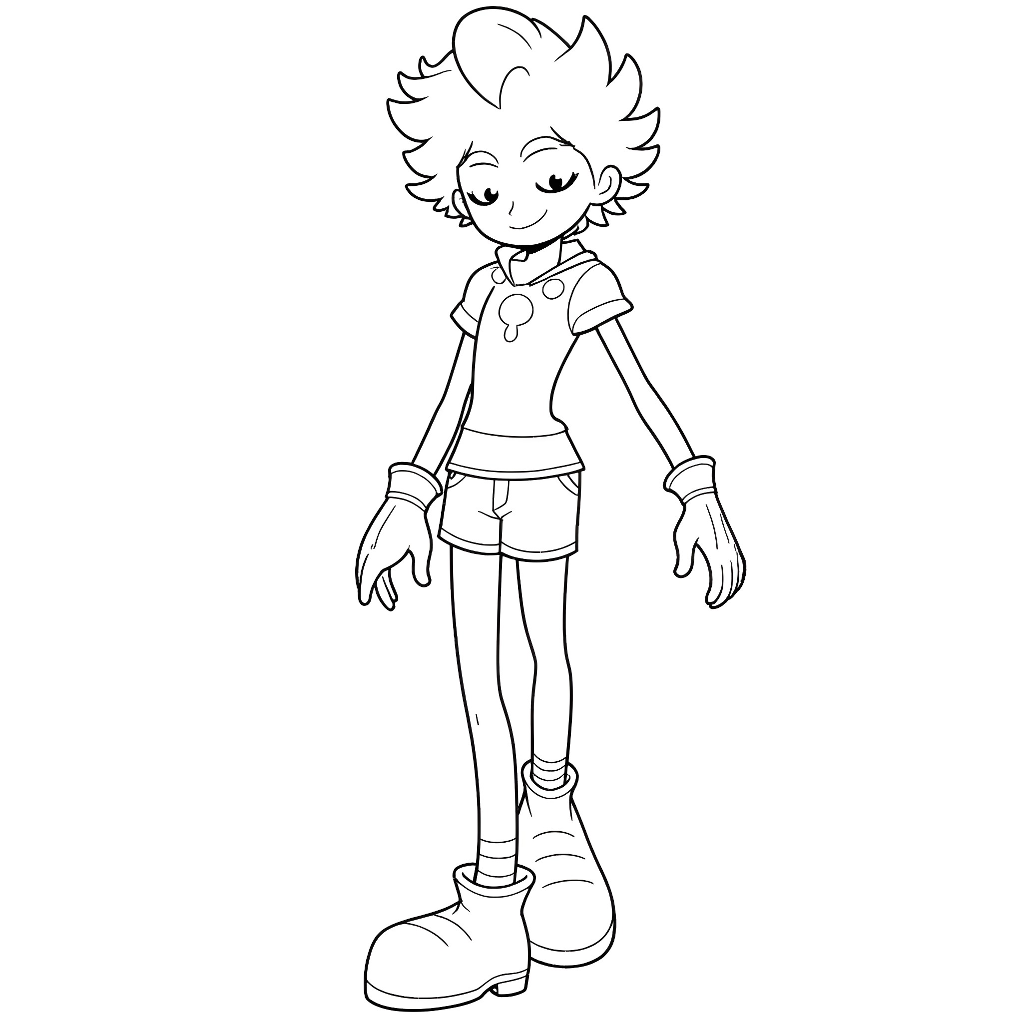 Jack Frost enjoying a carefree day outdoors Coloring Page (free black-and-white line drawing printable PDF for all, from beginners to advanced learners, including children, teens, adults, and seniors)