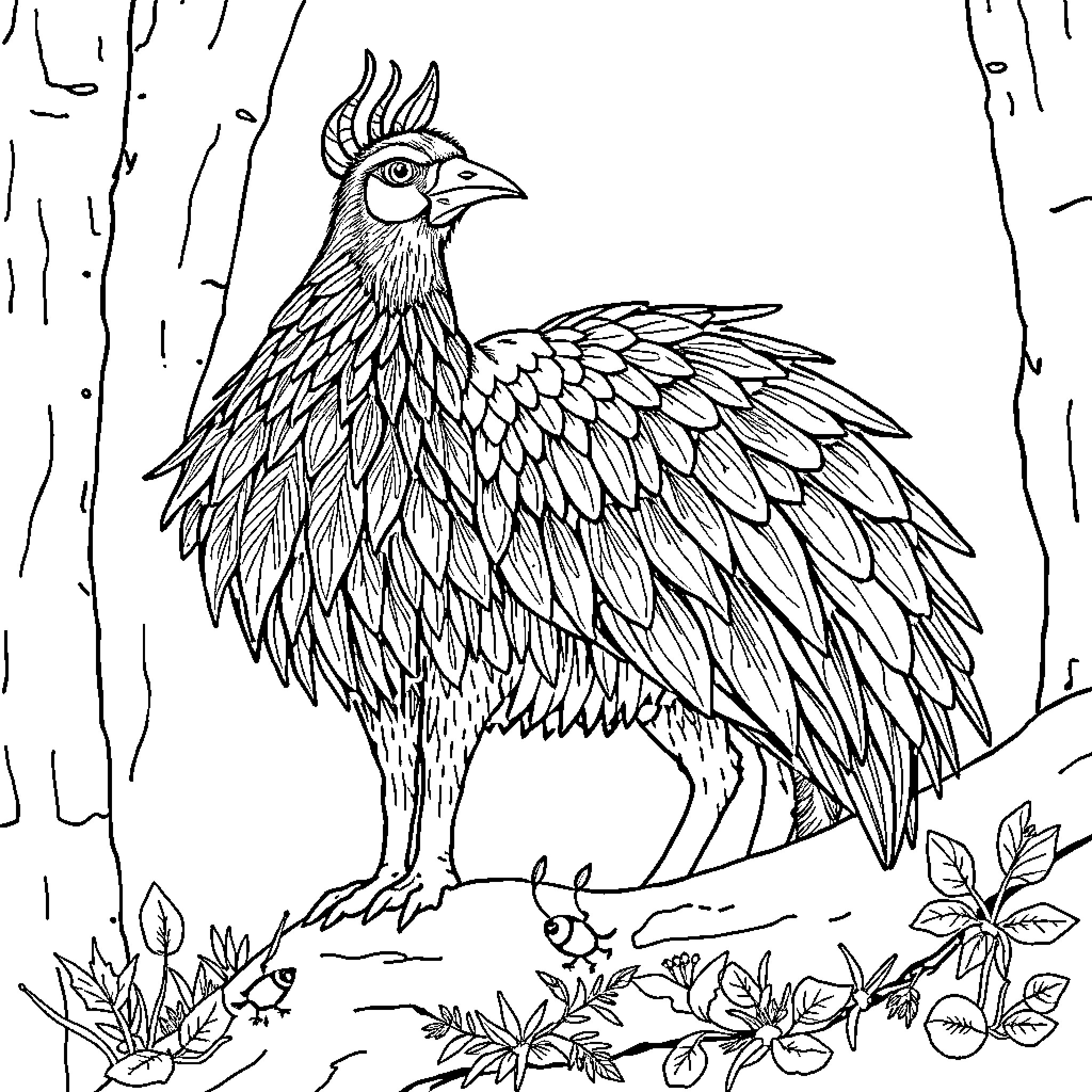 Football Team Posing on Field Coloring Page (free black-and-white line drawing printable PDF for all, from beginners to advanced learners, including children, teens, adults, and seniors)