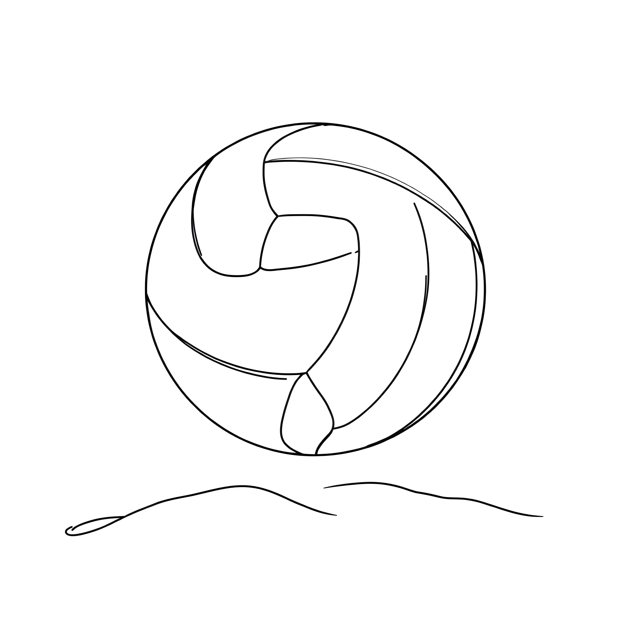 Snoepje's abstract geometric shapes Coloring Page (free black-and-white line drawing printable PDF for all, from beginners to advanced learners, including children, teens, adults, and seniors)