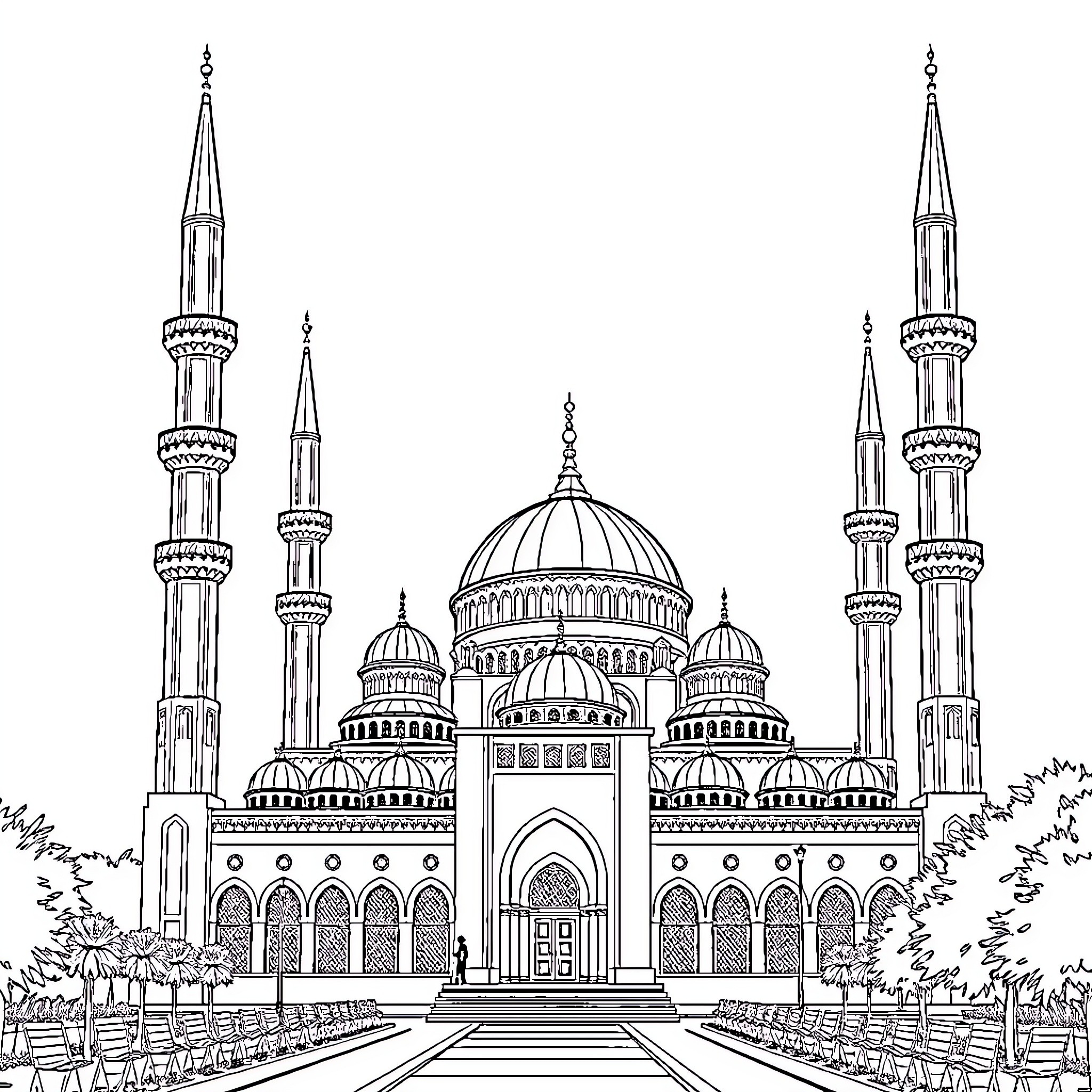 Best Mosque Coloring Pages (Free Printable PDF)