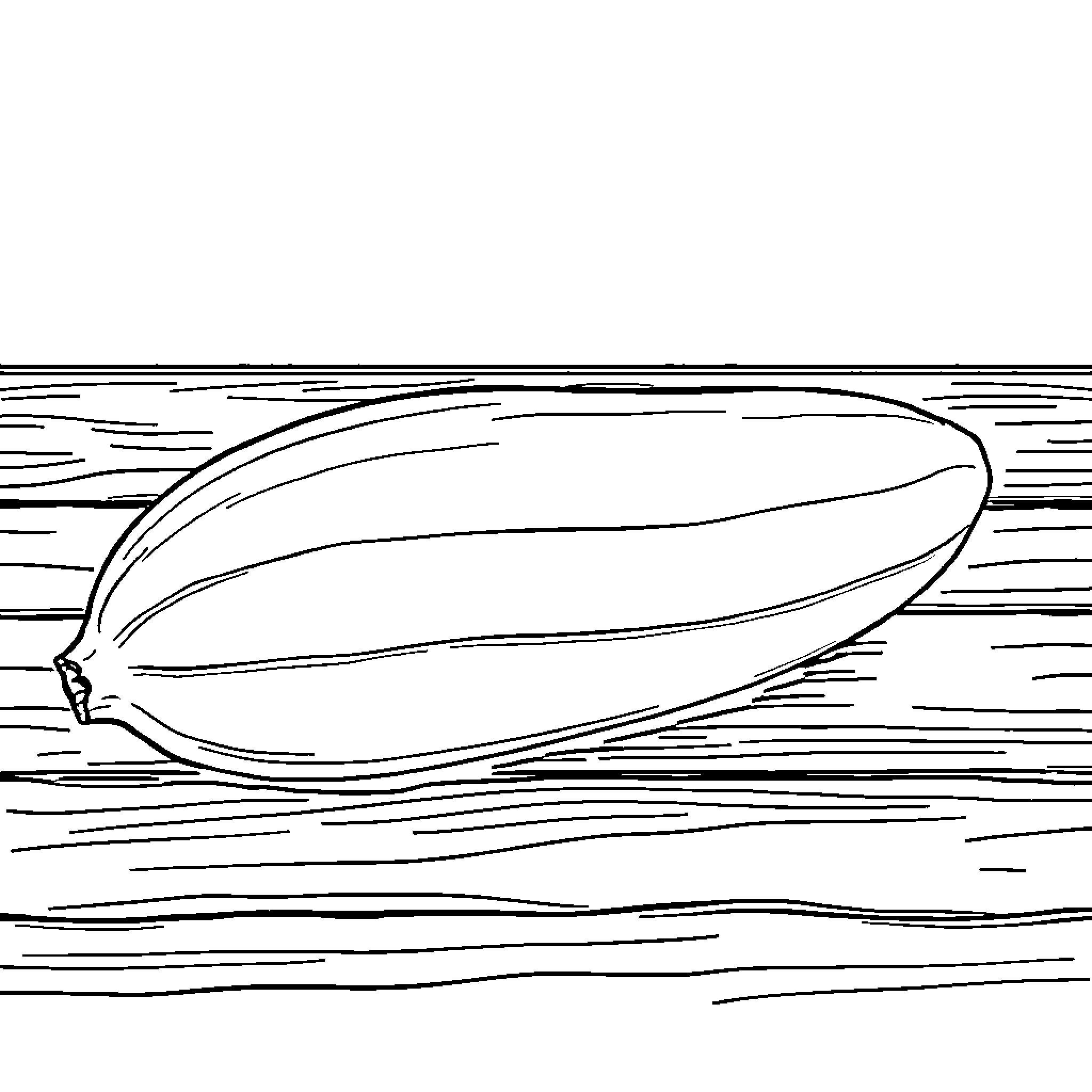 Banana floating in the water Coloring Page (free black-and-white line drawing printable PDF for all, from beginners to advanced learners, including children, teens, adults, and seniors)