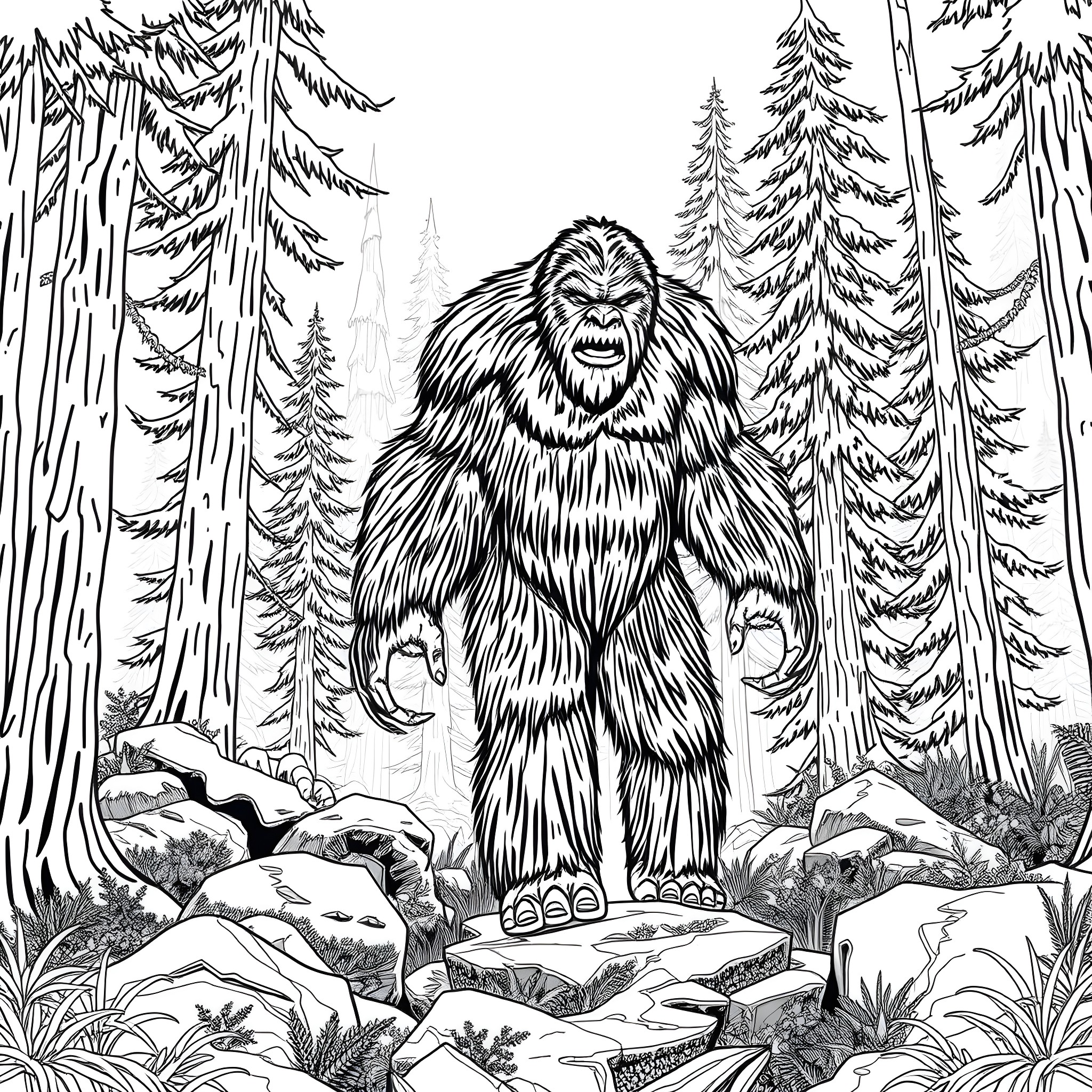 1 Best Sasquatch Coloring Pages (Free Printable PDFs)