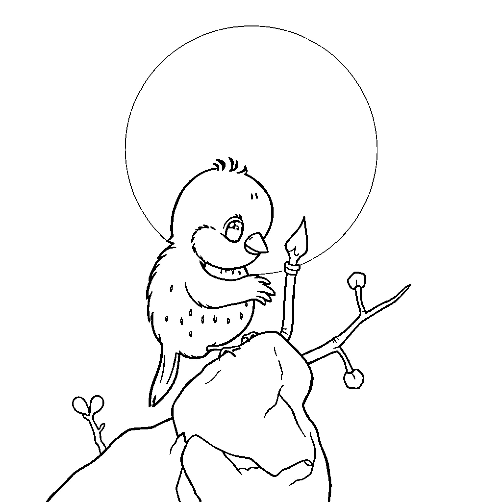 Dorado creature exploring the wilderness Coloring Page (free black-and-white line drawing printable PDF for all, from beginners to advanced learners, including children, teens, adults, and seniors)