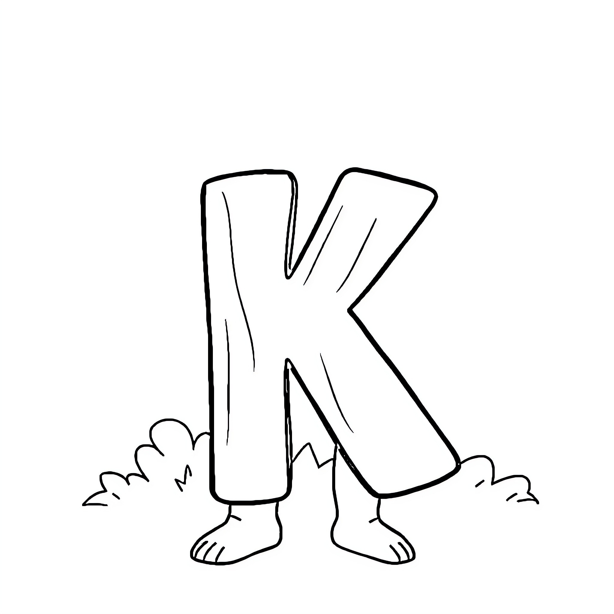 Kinetic Kooky Krawling Creature Coloring Page (free black-and-white line drawing printable PDF for all, from beginners to advanced learners, including children, teens, adults, and seniors)