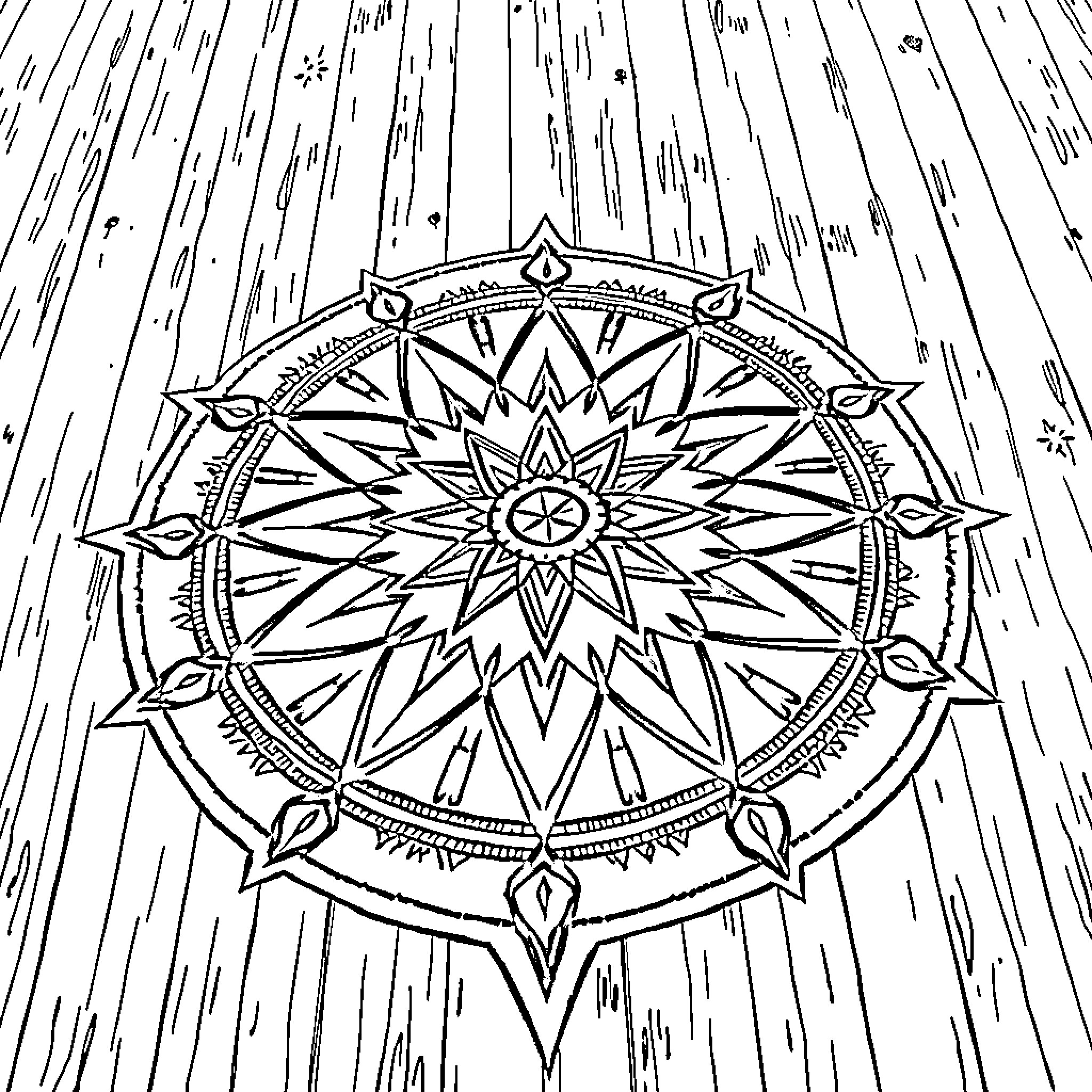 Blanket of Intricate Geometric Patterns Coloring Page (free black-and-white line drawing printable PDF for all, from beginners to advanced learners, including children, teens, adults, and seniors)