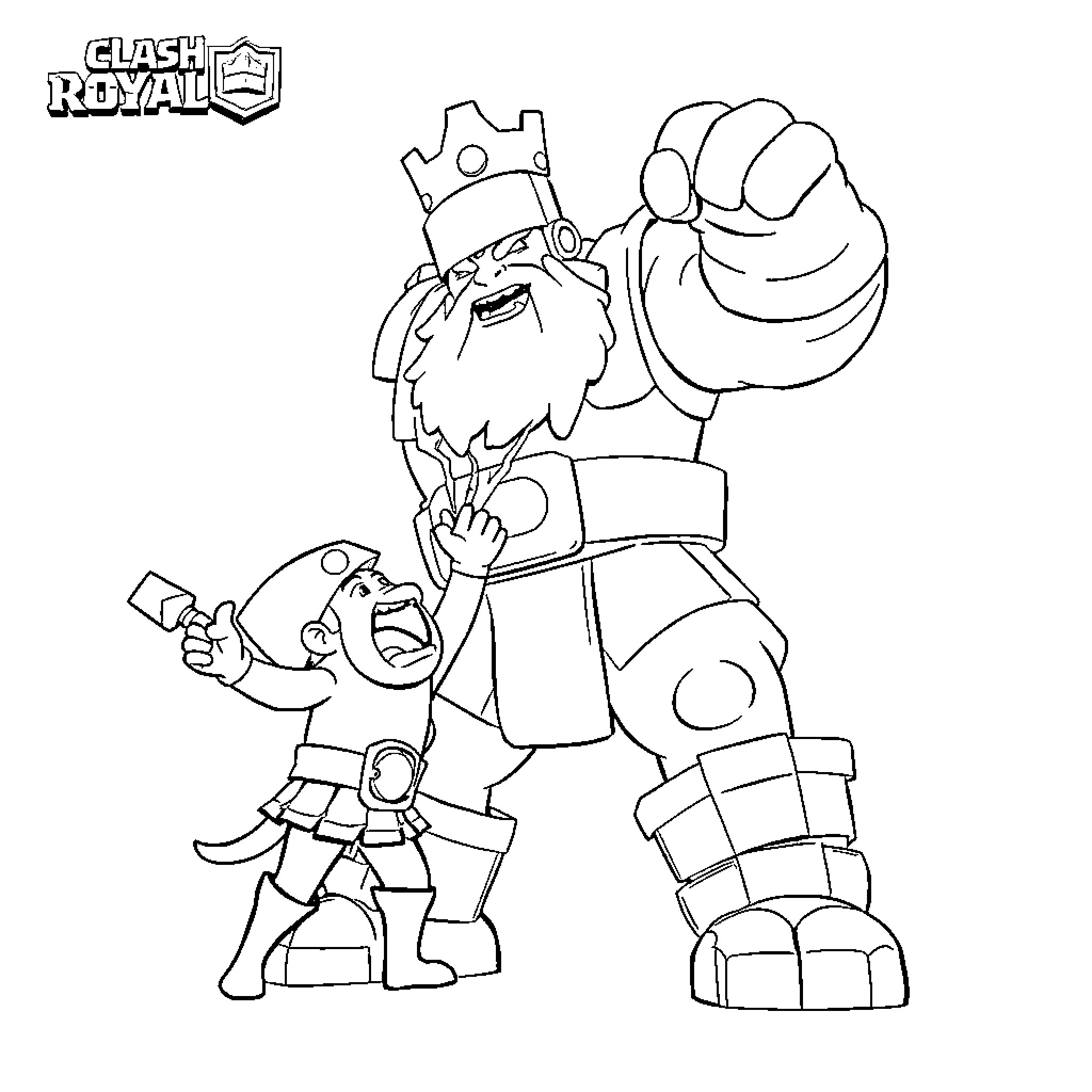 Pekka, the mighty barbarian, in battle gear Coloring Page (free black-and-white line drawing printable PDF for all, from beginners to advanced learners, including children, teens, adults, and seniors)
