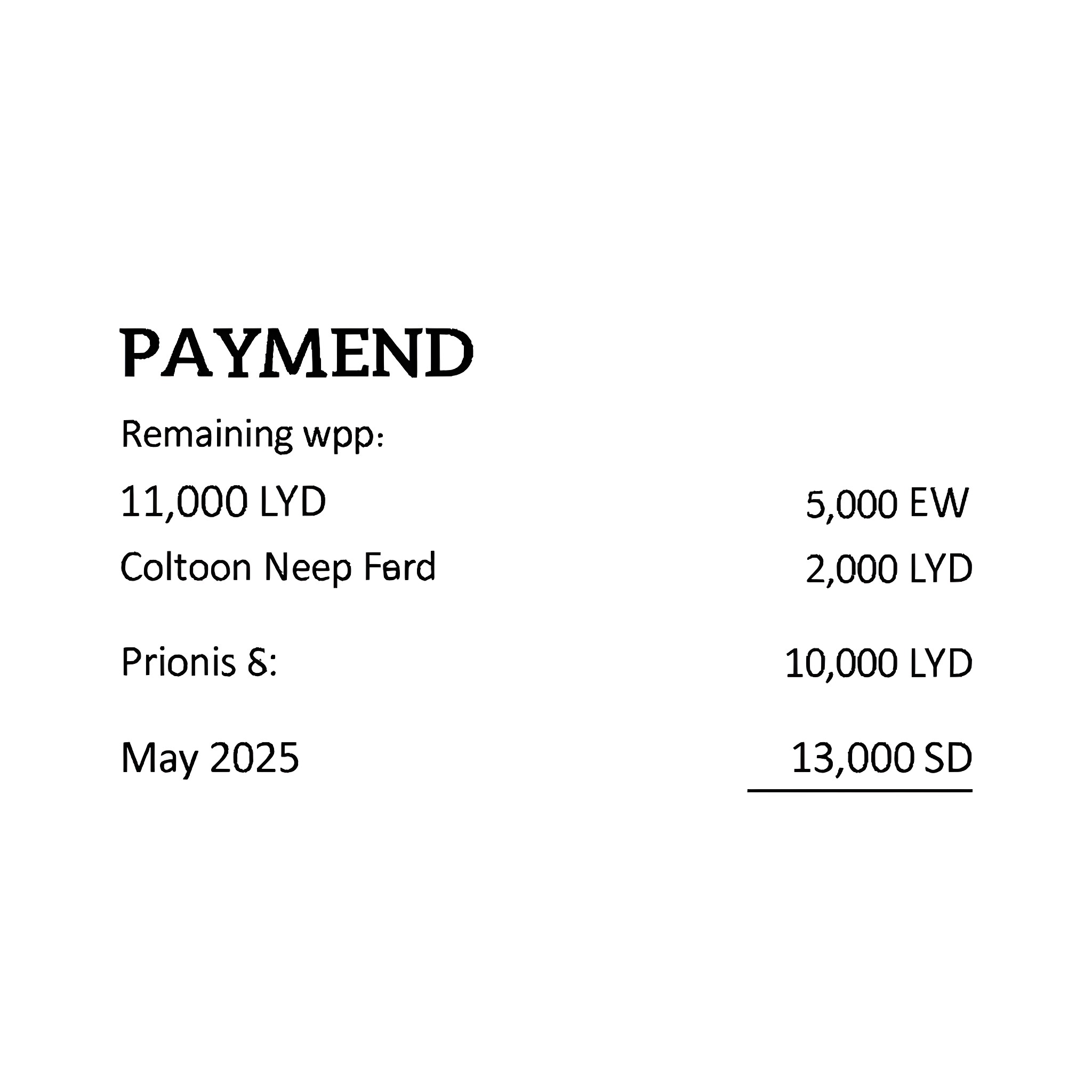 Debt Repayment Schedule and Remaining Balances Coloring Page (free black-and-white line drawing printable PDF for all, from beginners to advanced learners, including children, teens, adults, and seniors)