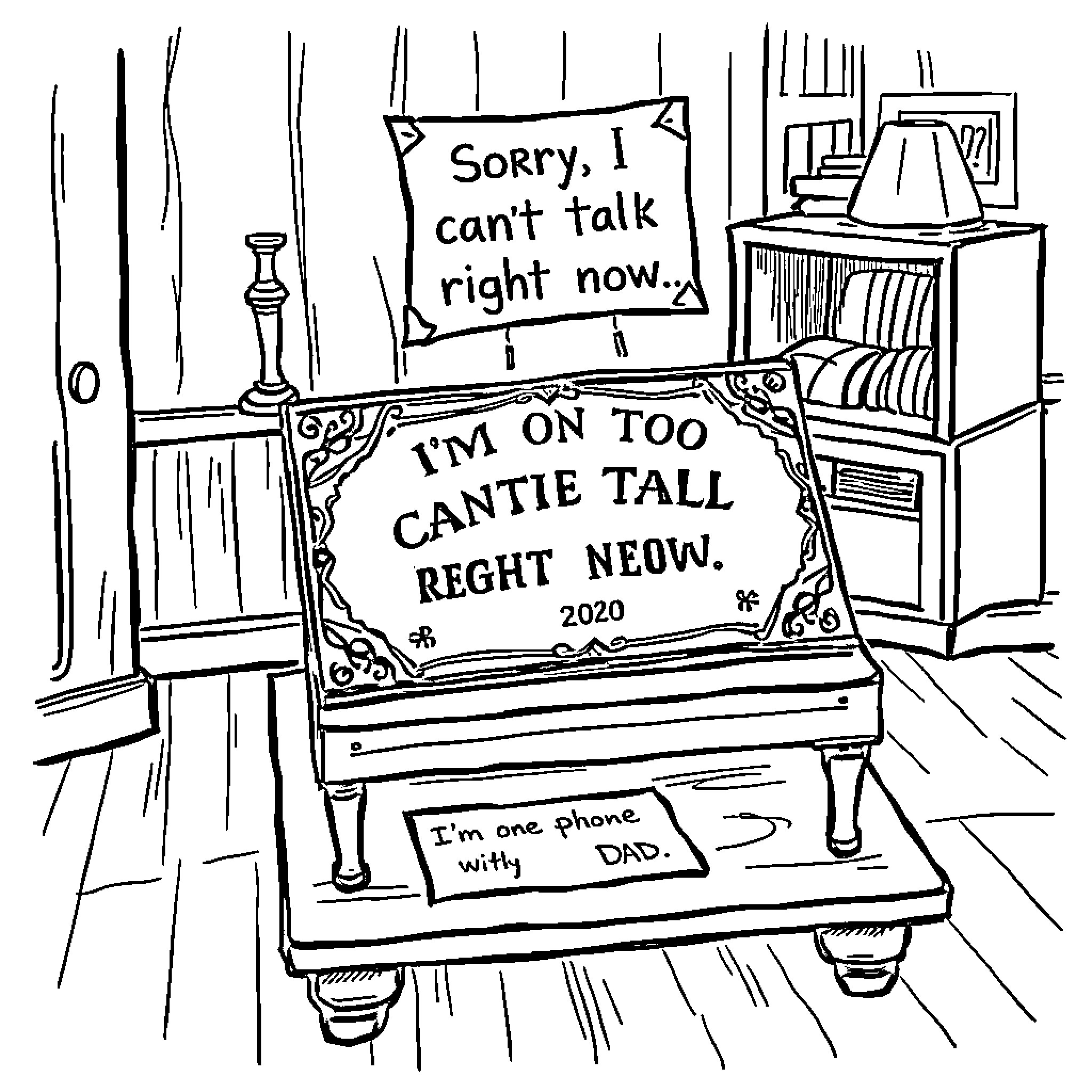 Ouija Board with Apologetic Message Coloring Page (free black-and-white line drawing printable PDF for all, from beginners to advanced learners, including children, teens, adults, and seniors)