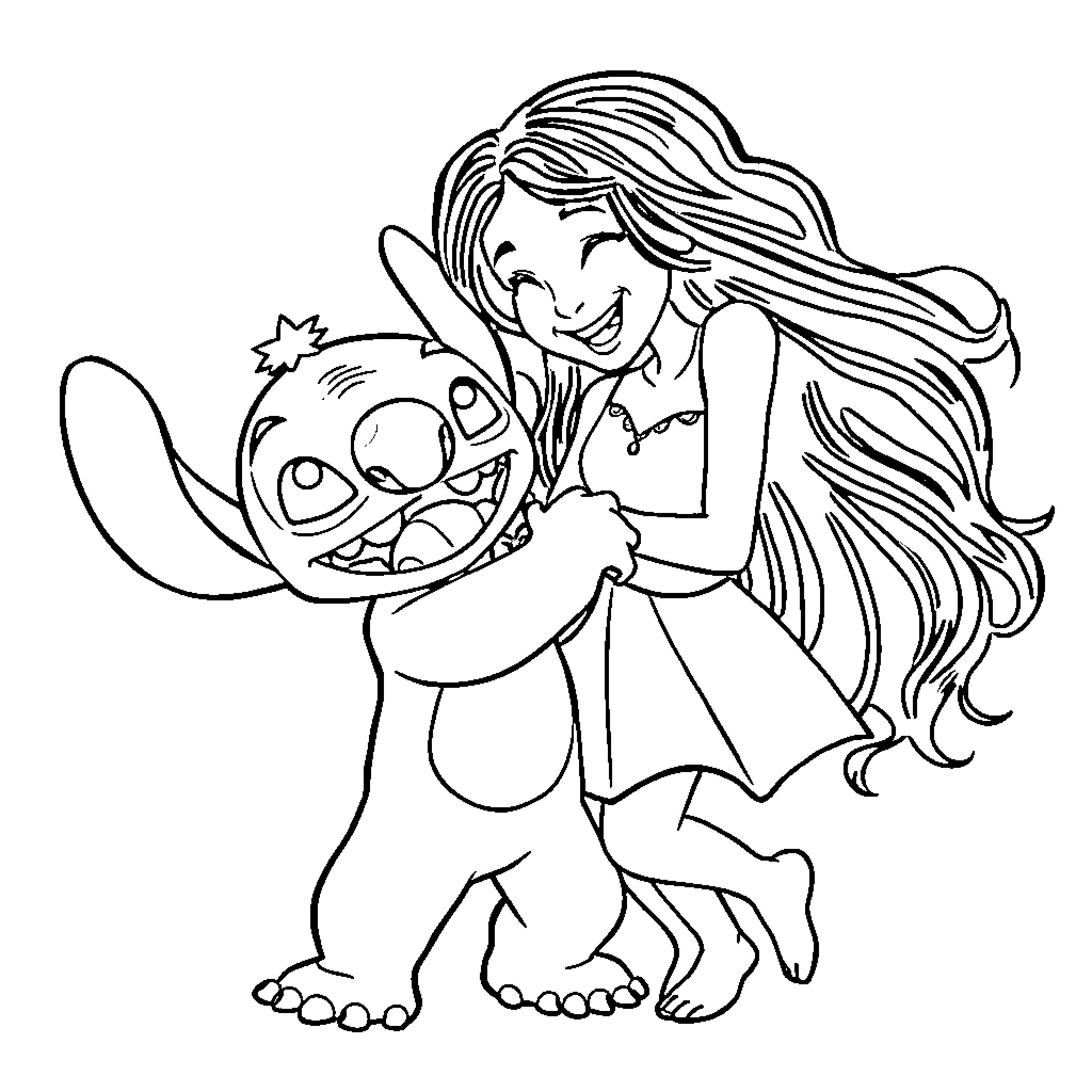 Jordan Love's Playful Adventure with Stitch Coloring Page (free black-and-white line drawing printable PDF for all, from beginners to advanced learners, including children, teens, adults, and seniors)